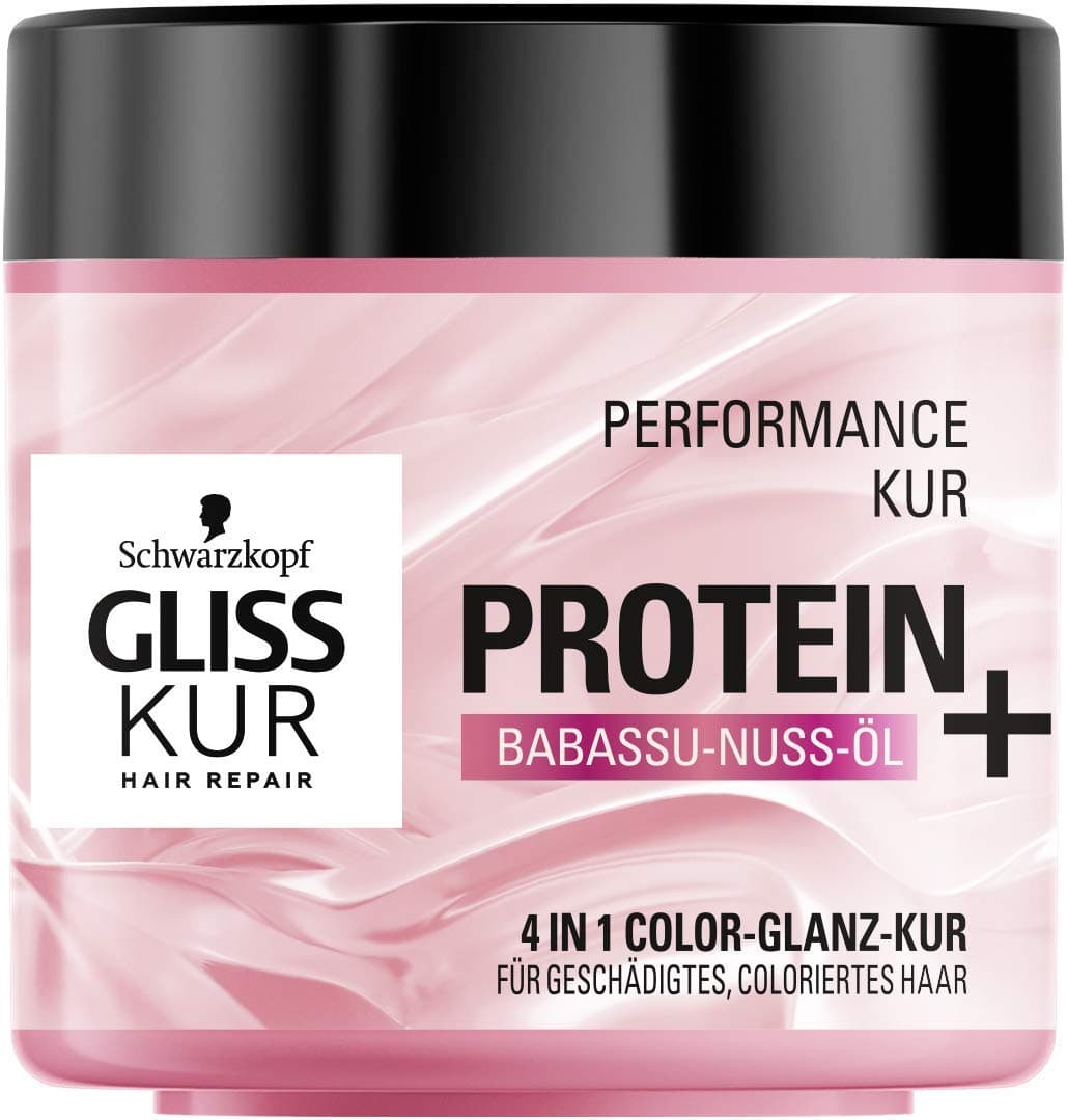 Schwarzkopf Gliss Kur Protein + Babassu Nut Oil Performance Treatment, Pack of 6 x 400 ml