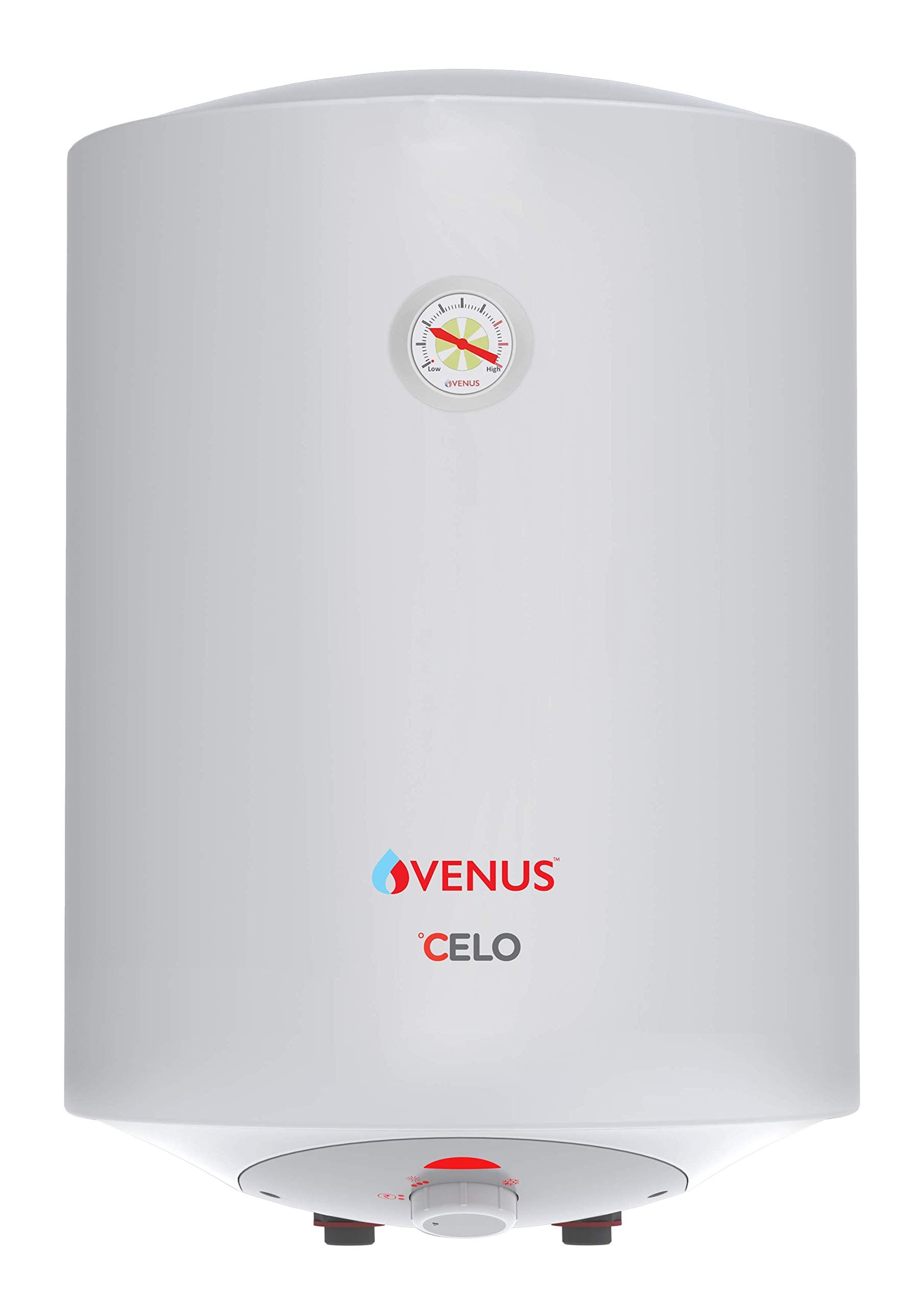 Venus Celo 15CV 15-Litre Storage Water Heater | BEE Star Rating - 5 Stars | Porecelain Enamel Glasslined Tank | Guarantee - 7 Years on Inner Tank | Heat Retention Technology (White)