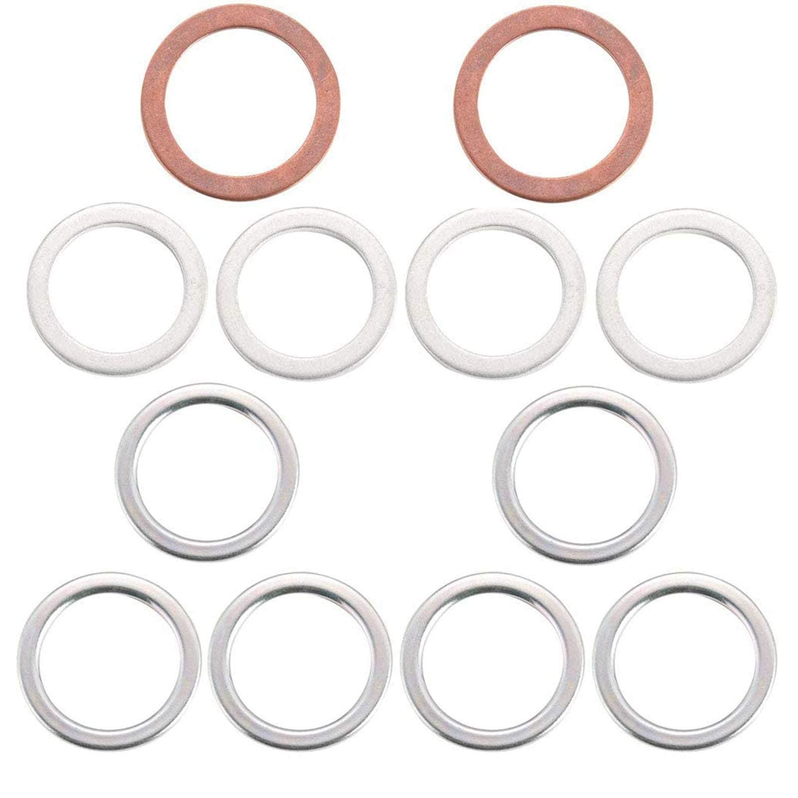 12157-10010 90430-24003 90430-18008 Differential and Transmission/Transfer Case Drain Plug Crush Washers Gaskets Compatible with Toyota 4runner Tacoma Tundra FJ cruiser Land Cruiser