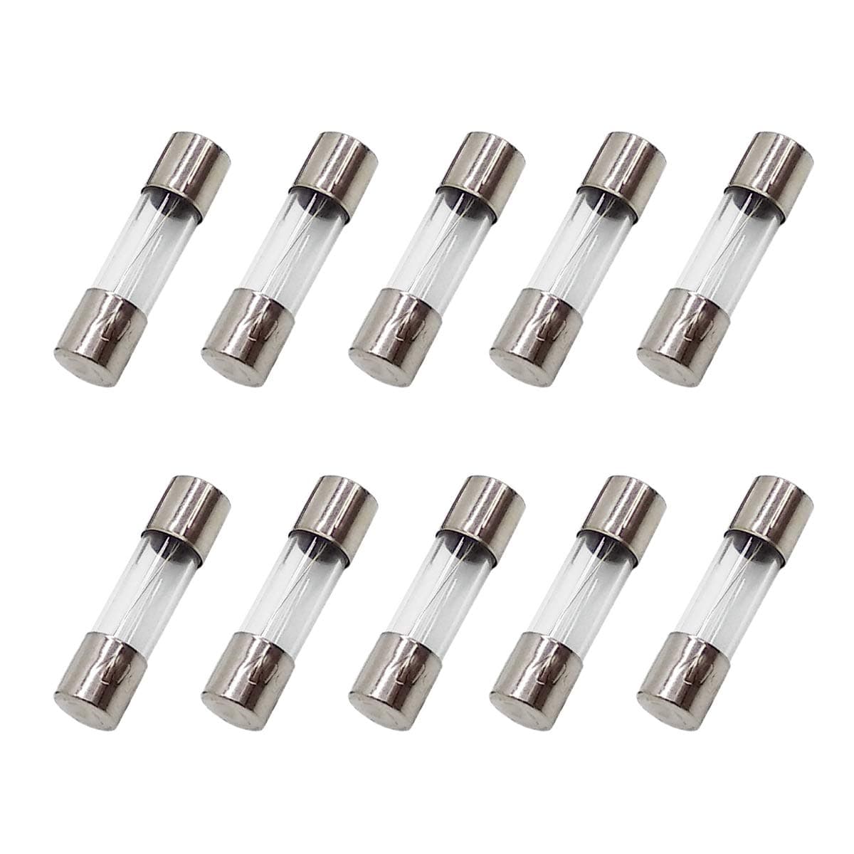 10pcs F15AL250V 5 X 20MM (3/16 in x 3/4 in) 15A Fast-Blow Fuse 250V Glass Fuse - 10 Pack
