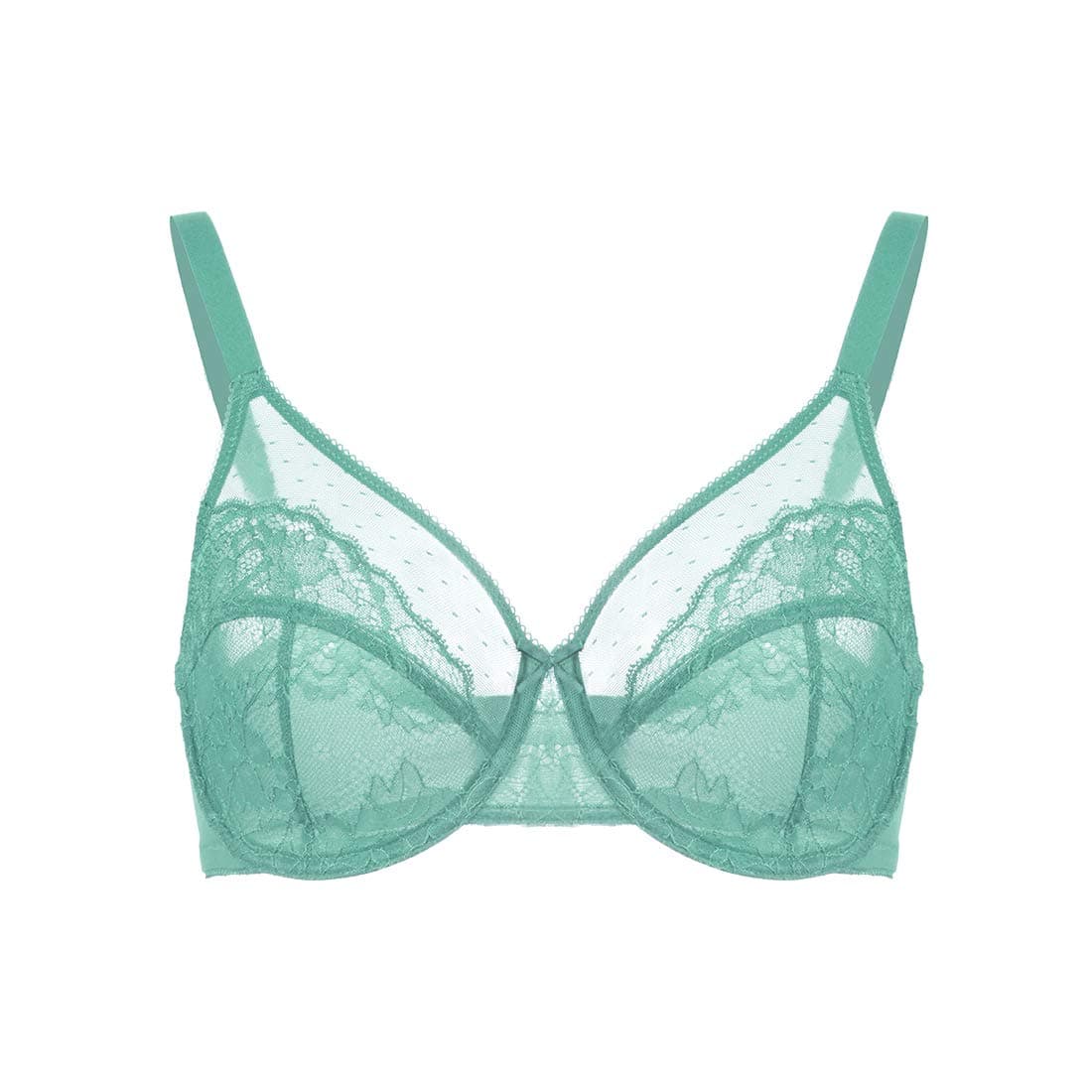 HSIA Women's Underwire Bra Minimizer Lace Floral Bra Unlined Unpadded Plus Size Full Coverage Bra