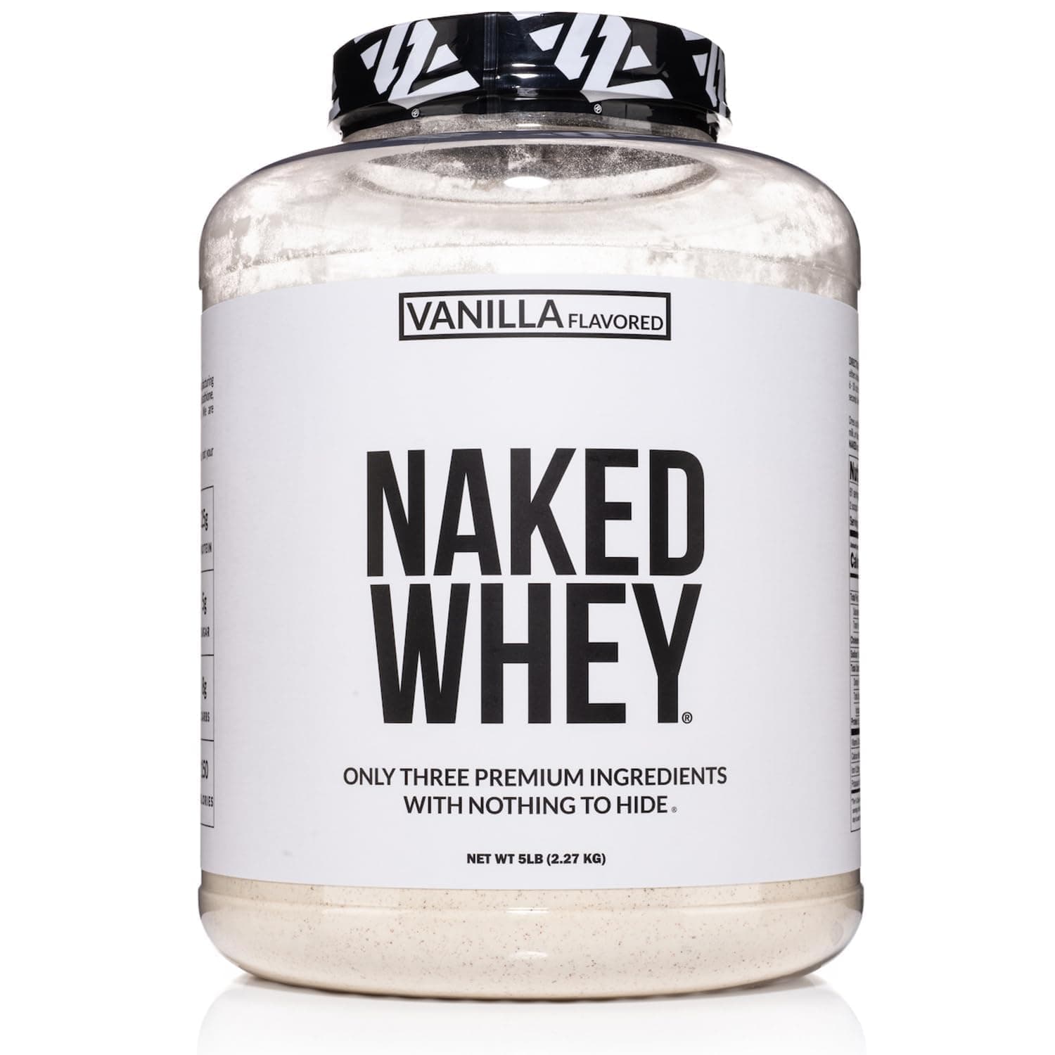 Vanilla Whey Protein Powder - All Natural Grass Fed Whey Protein Powder, Vanilla Flavor, Organic Coconut Sugar, 5Lb Bulk, GMO-Free, Soy Free, Gluten Free - 61 Servings