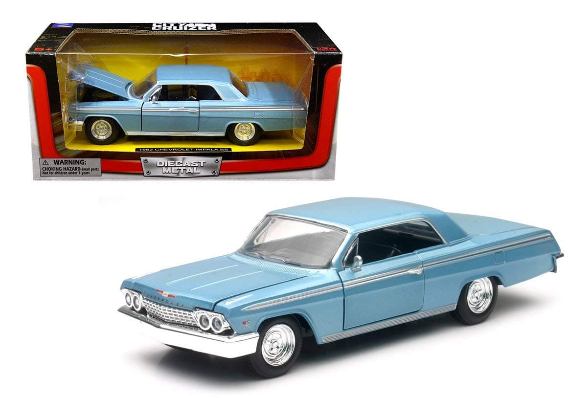 1962 Impala SS Blue 1/24 Diecast Model Car by New Ray