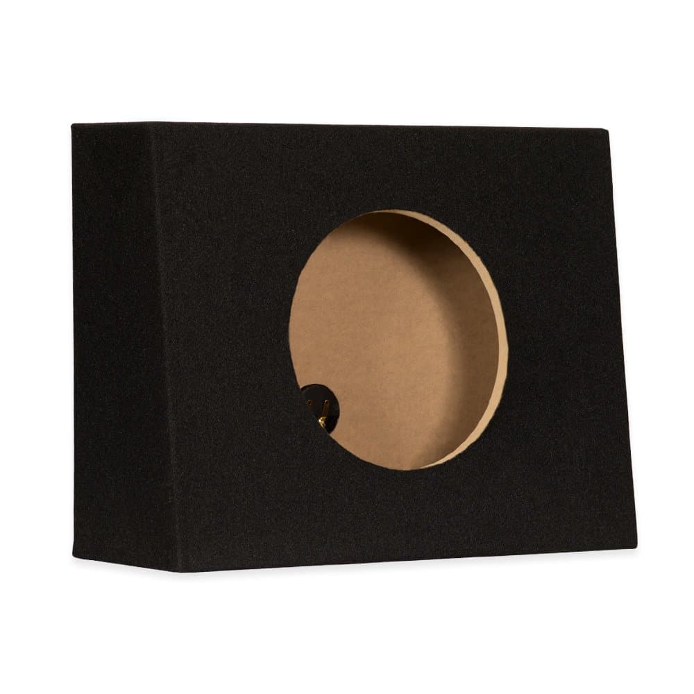 Sycho Sound New Single Car Truck Wedge Black Subwoofer Box Sealed Enclosure for 10-Inch Woofer 10F
