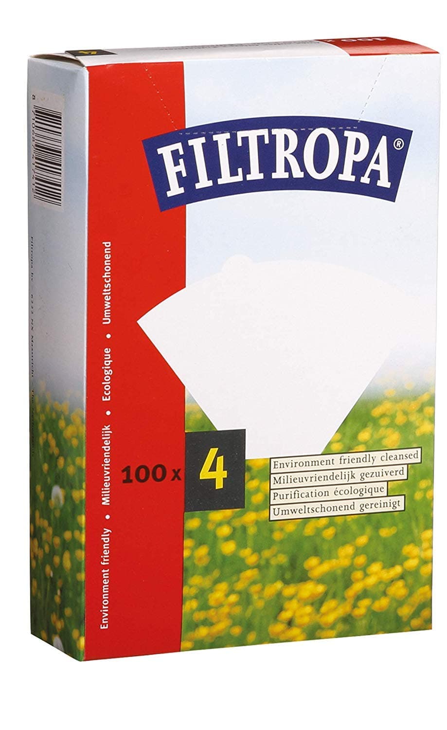 Filtropa 8640 4 Paper Coffee Filters (White, 100 Count) (Premium Edition)