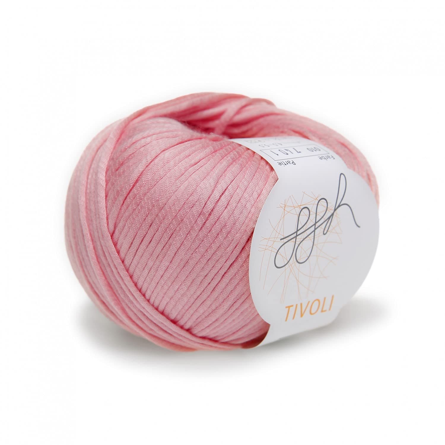 ggh Tivoli | Soft cotton viscose blend with delicate shiny effect - 50g ball - suitable for knitting and crocheting | Colour 013 - Apricot