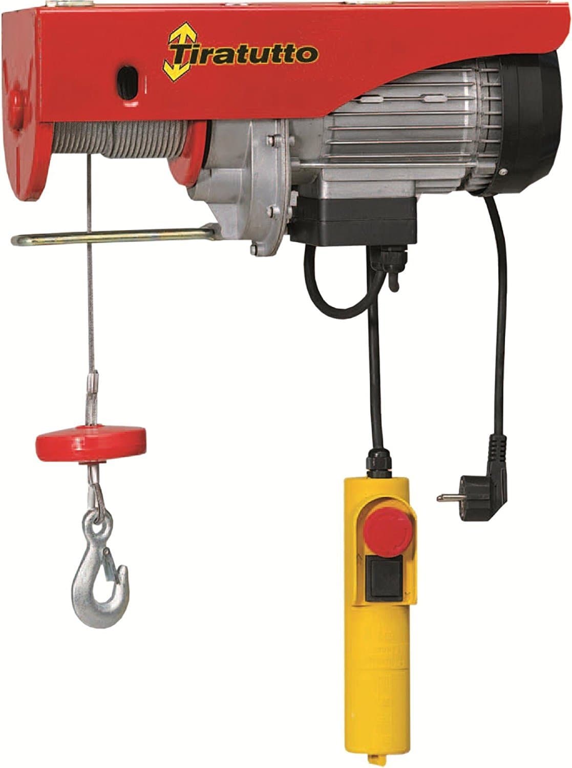 elettrocarrucola 'tiratutto' Ideal for The Family and Heavy for Work Middle. Single-Phase Motor, with Emergency Stop.