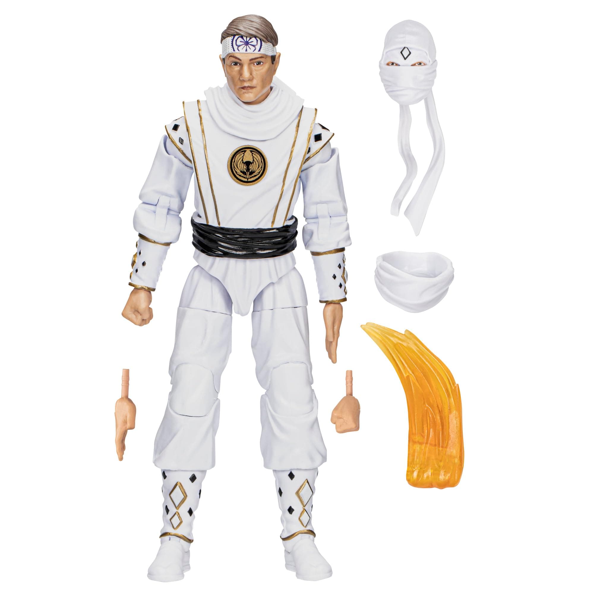 Power Rangers x Cobra Kai Ligtning Collection Morphed Daniel LaRusso White Crane Ranger 15 cm