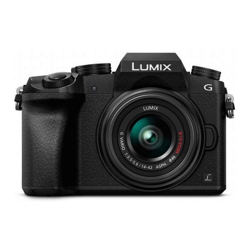 LUMIX G7 4K Digital Camera, with 14-42mm Mega O.I.S. Lens, 16 Megapixel Mirrorless Camera, 3-Inch LCD, DMC-G7KK (Black)