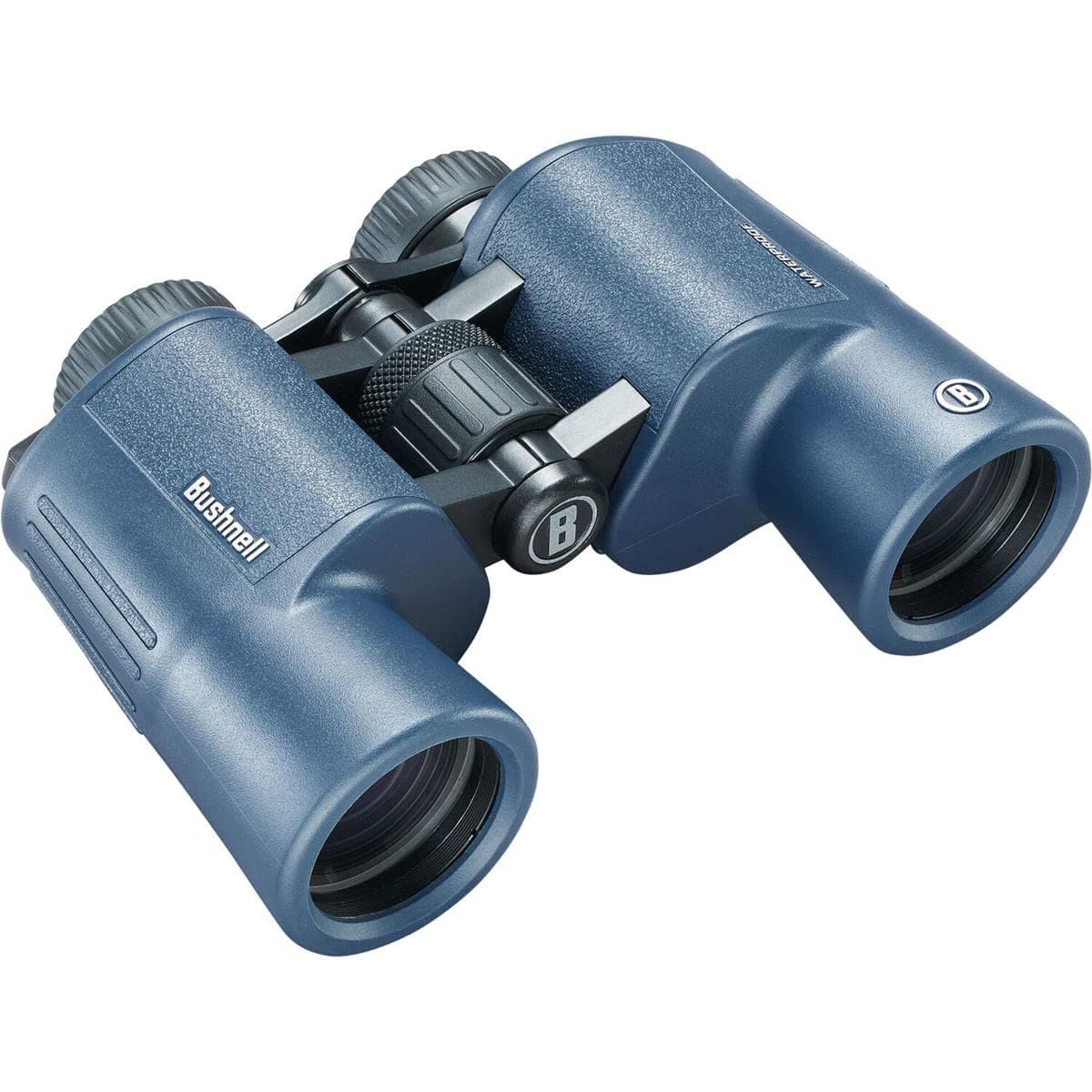 H2O 10x42 Waterproof Porro Binoculars 10x42mm Dark Blue Porro WP/FP, Twist Up Eyecups, Box 6L 134211R