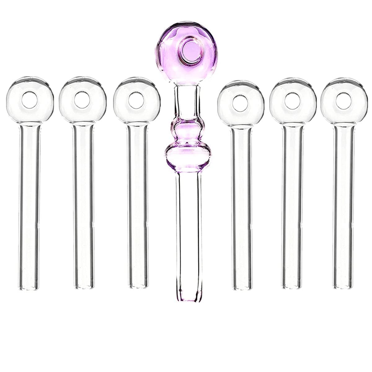 XcaAC Glass Fragrant Oil Warmer 4.5inches (8Pcs)