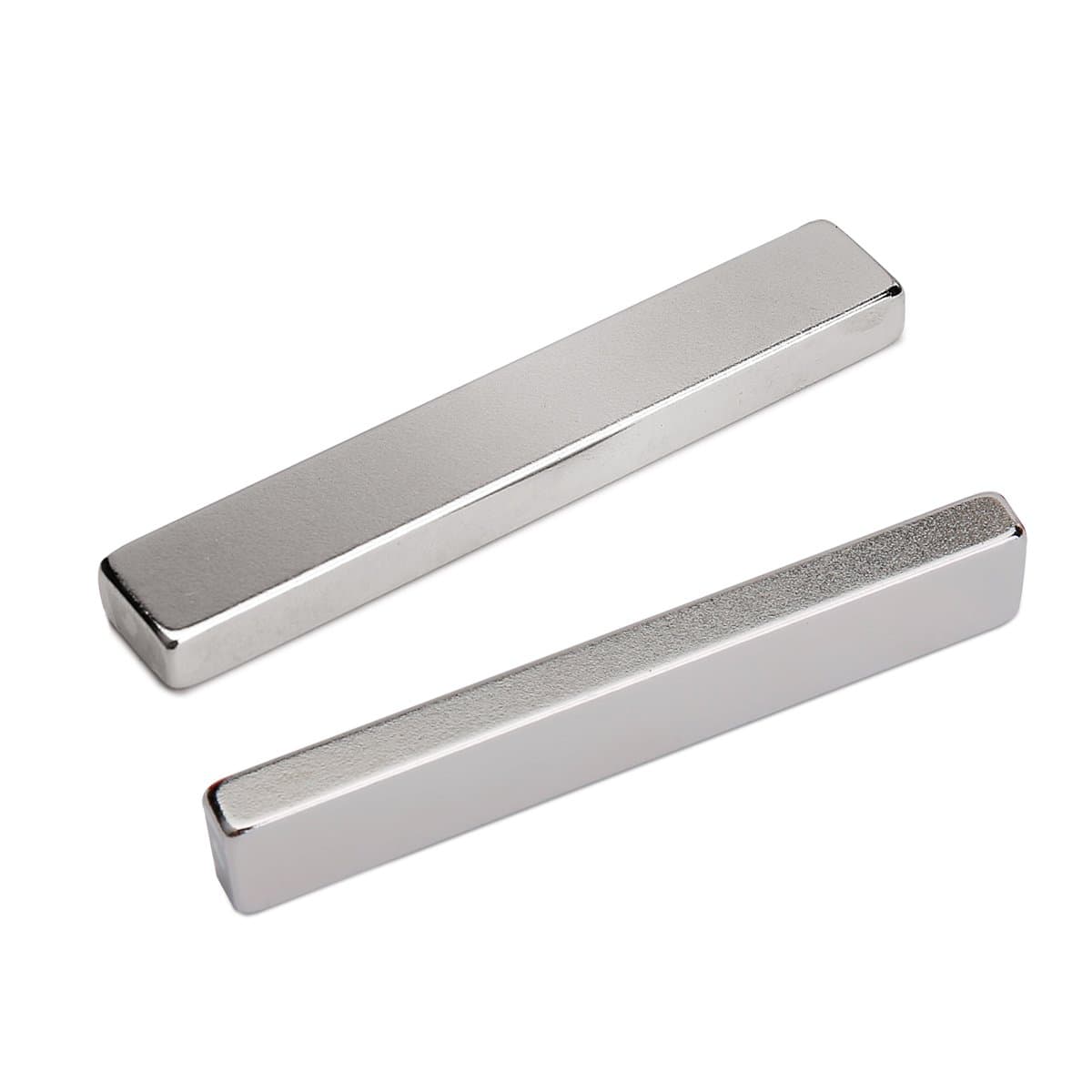 2 Pack Super Strong Neodymium Bar Magnets, Grade N45 3 x 1/2 x 1/4 inch Permanent Magnet Bar Ideal for DIY, Building, Scientific, Craft, and Office Magnets