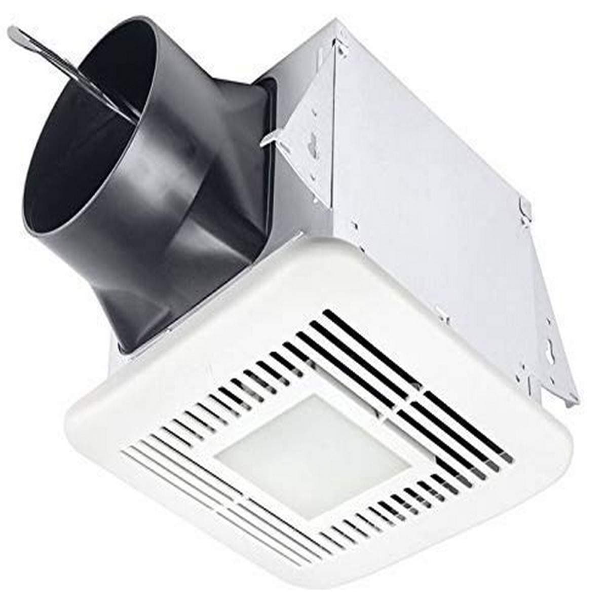 Delta Electronics (Americas) Ltd. ELT80-110DLED Delta BreezElite 80/110 CFM, Exhaust Bath Fan, Dual Speed, LED Light, White