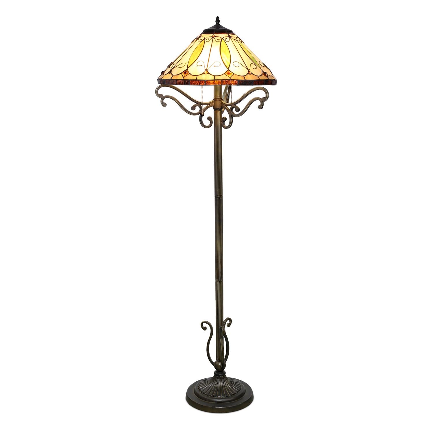 Serena D'italia Arroyo Tiffany Style Floor Lamp