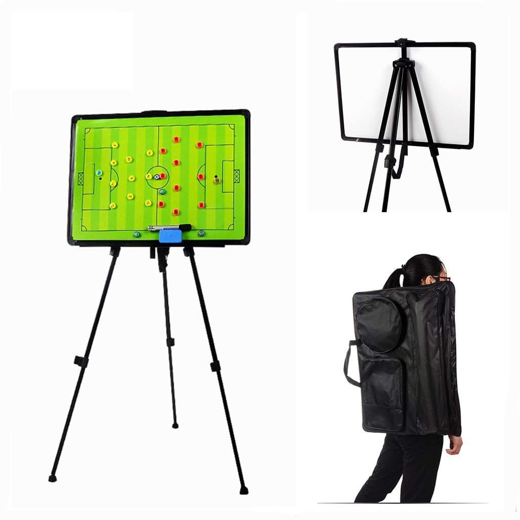 Football Soccer Magnetic Coaching Board Whiteboard With Display Stand, Carry Bag Dry Erase, Marker Pen and Magnets - Foldable and Portable Tactic Board Strategy Board Kit #1