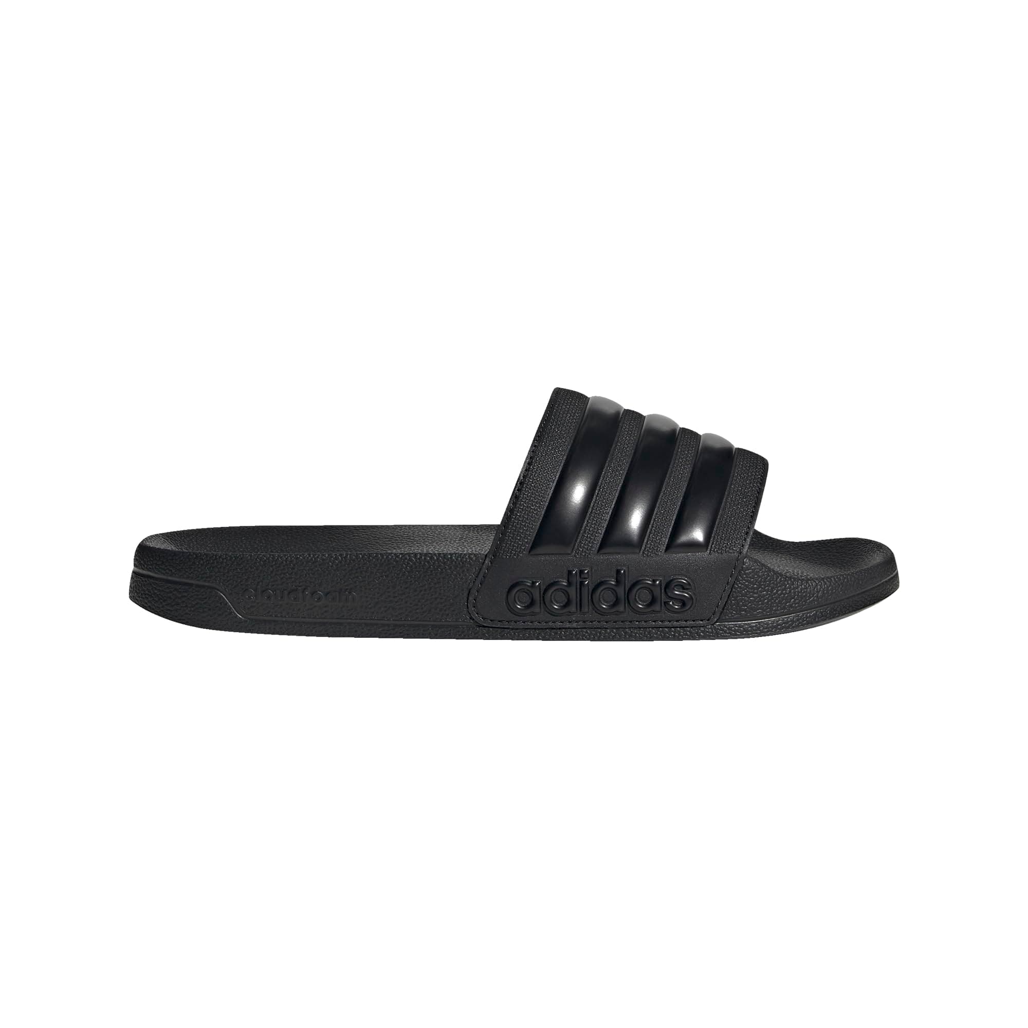 adidas Unisex Adilette Shower Slide Sandal, Core Black/Core Black/Core Black, 11 US Men