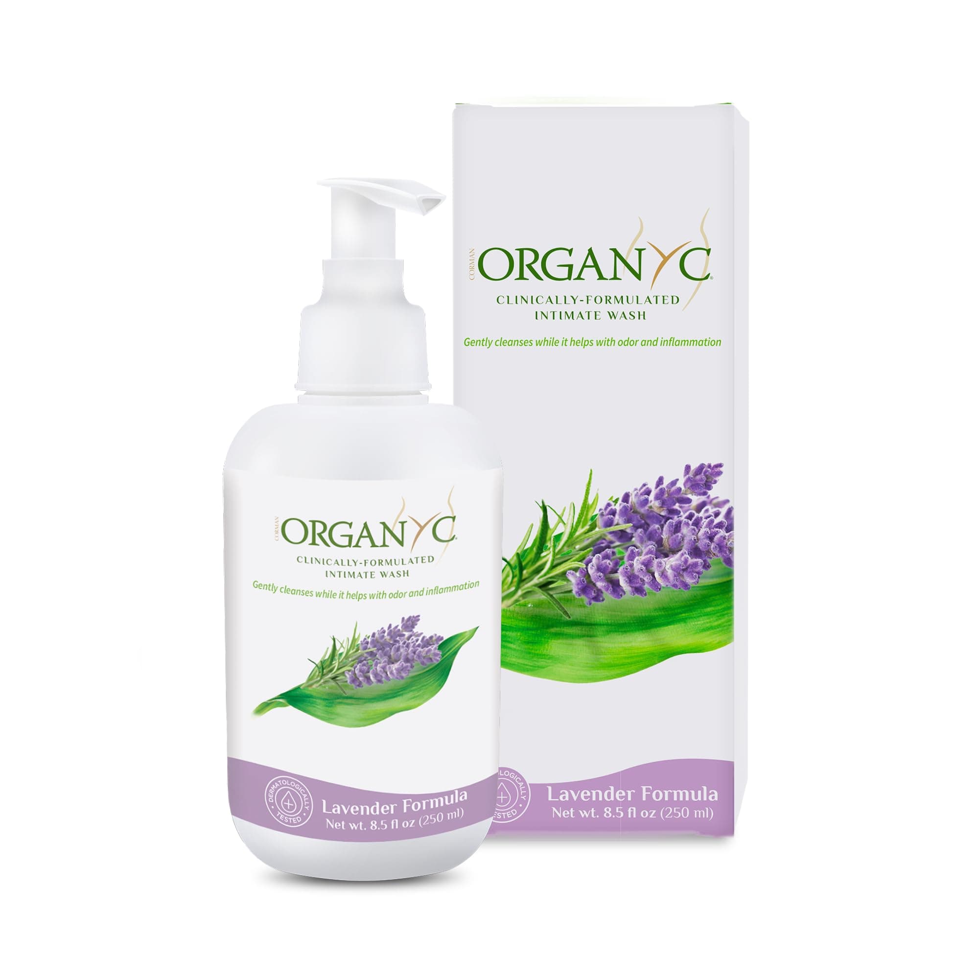 Feminine Intimate Wash for Sensitive Skin, 250 ml, pH-Balanced Cleanser with Organic Lavender & Botanical Extracts