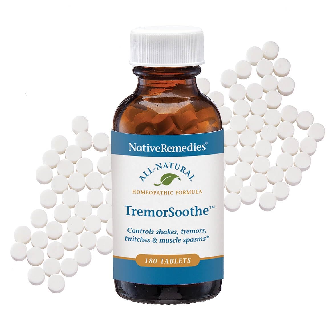 Native Remedies TremorSoothe - Natural Homeopathic Formula to Temporarily Control Shakes, Tremors, Muscle Spasms and Twitches -180 Tablets