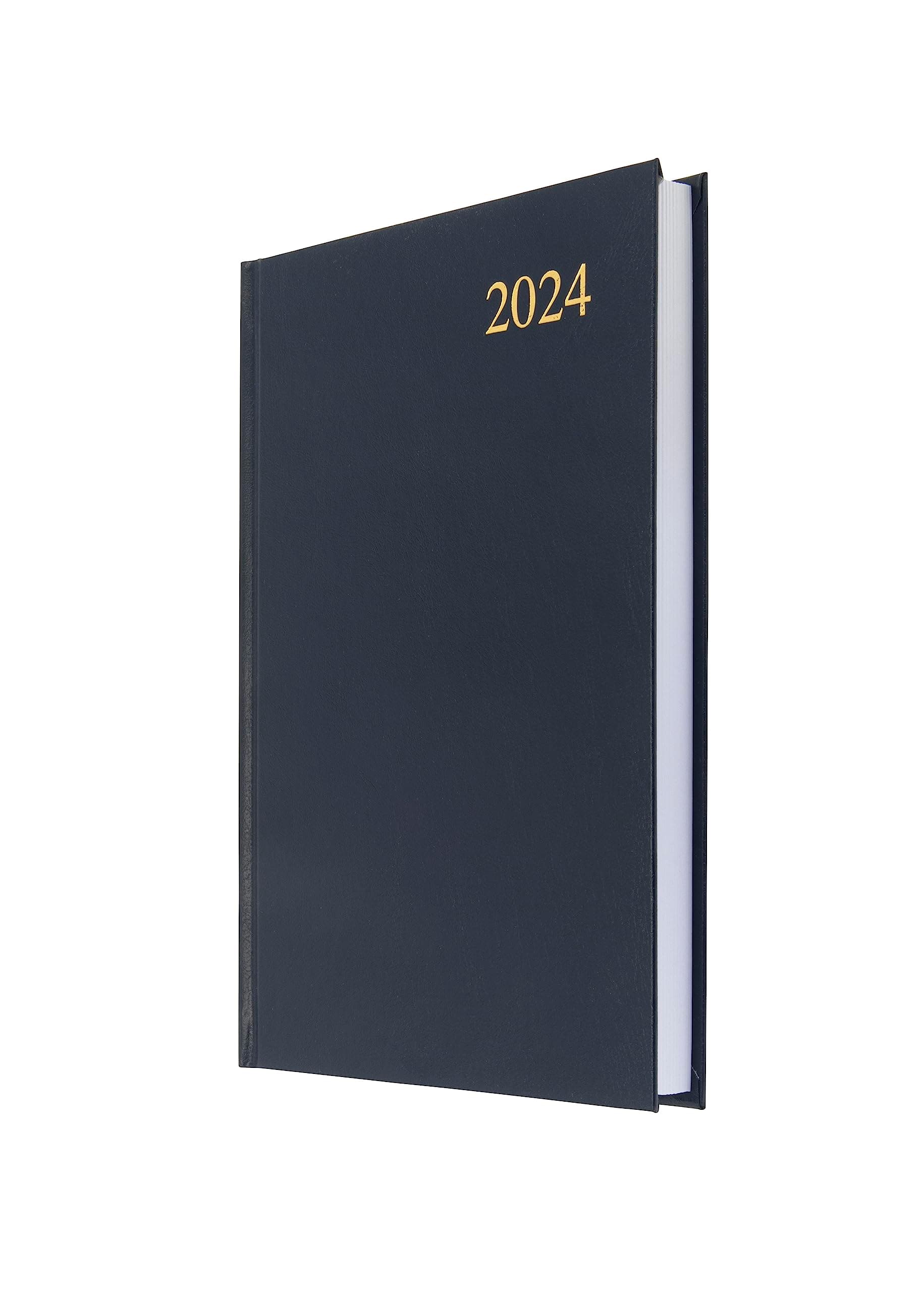 Debden Collins Essential A5 Diary 2024 Daily Planner - 2024 Page A Day Diary, Journal & 2024 Planner - Business, Office, Academic and Personal Use 2024 (A5 Size, Blue)