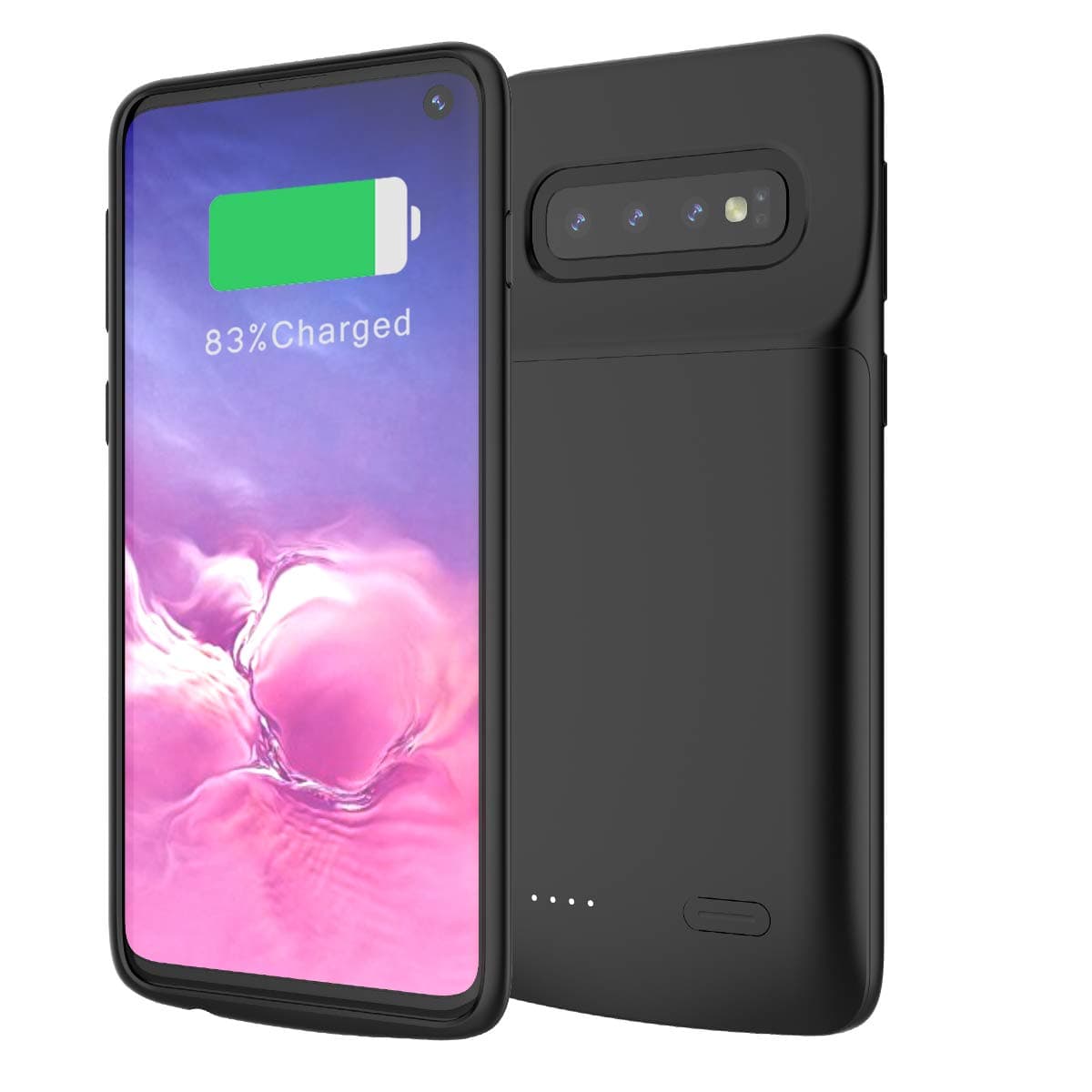 Fancartuk Battery Case for Samsung Galaxy S10, 4700mAh Externel Battery Charging Case for Samsung Galaxy S10 Rechargeable Backup Power Bank Case Portable Battery Charger Case (Samsung Galaxy S10)