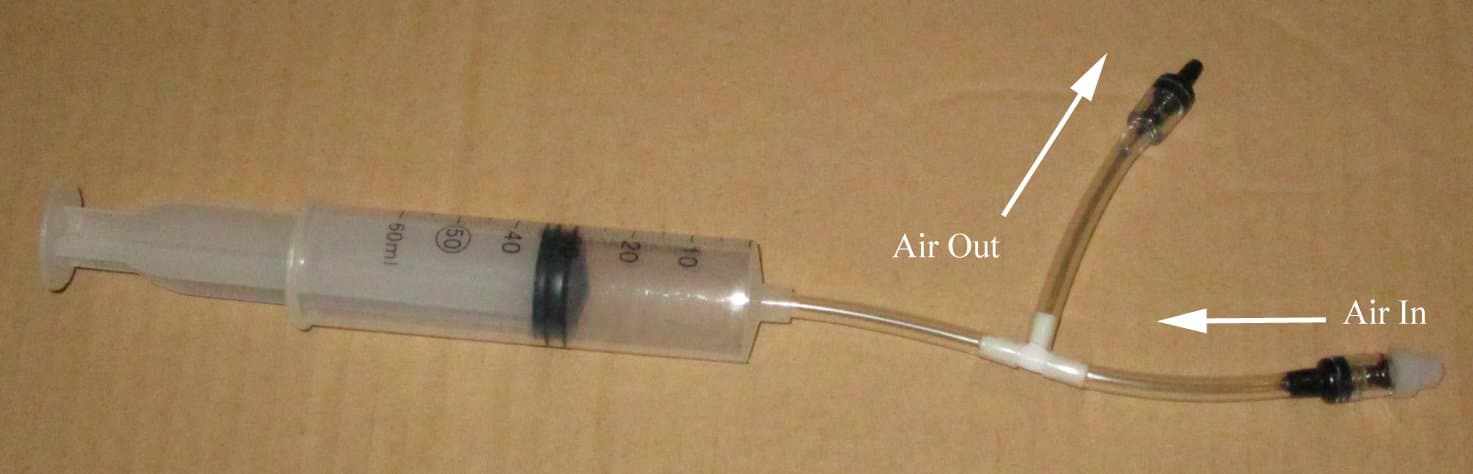 CISS 60ML Vacuum Syringe Pump - Draw Air out of tank and pipe - Move Ink