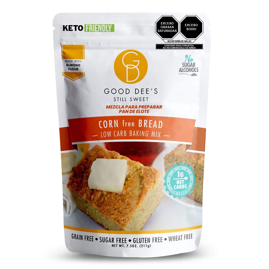 Good Dee’s Corn Bread Baking Mix - Grain Free, Sugar Free, Gluten Free, Wheat Free, and Low Carb,7.5 Oz