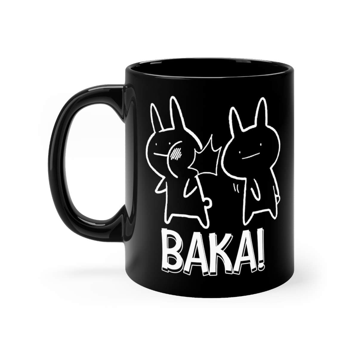 Baka For True Otakus Anime Fans Funny Cute Mug Ceramic 11oz Black