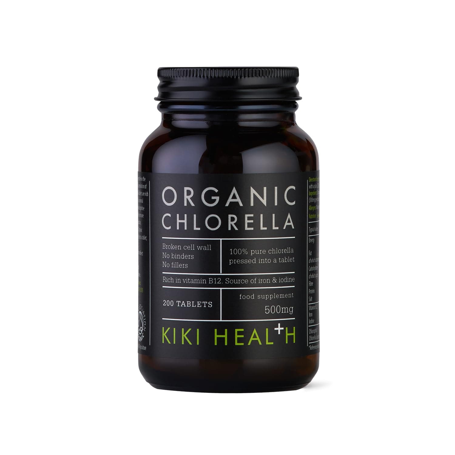 Kiki Health Organic Chlorella, 200 Tablets