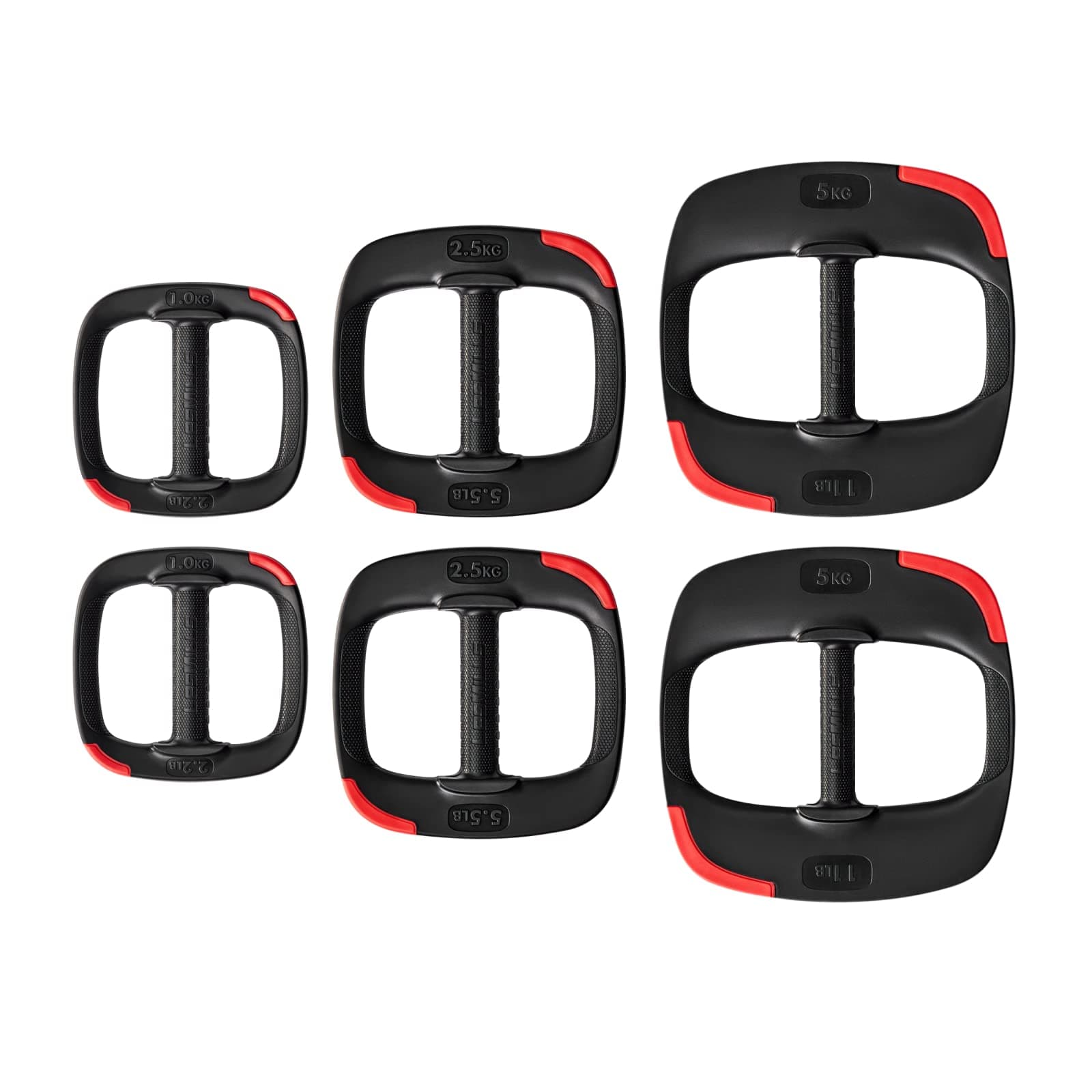 Les Mills™ Dual Purpose Ergonomic Exercise Weight Plates for Total Body Workouts