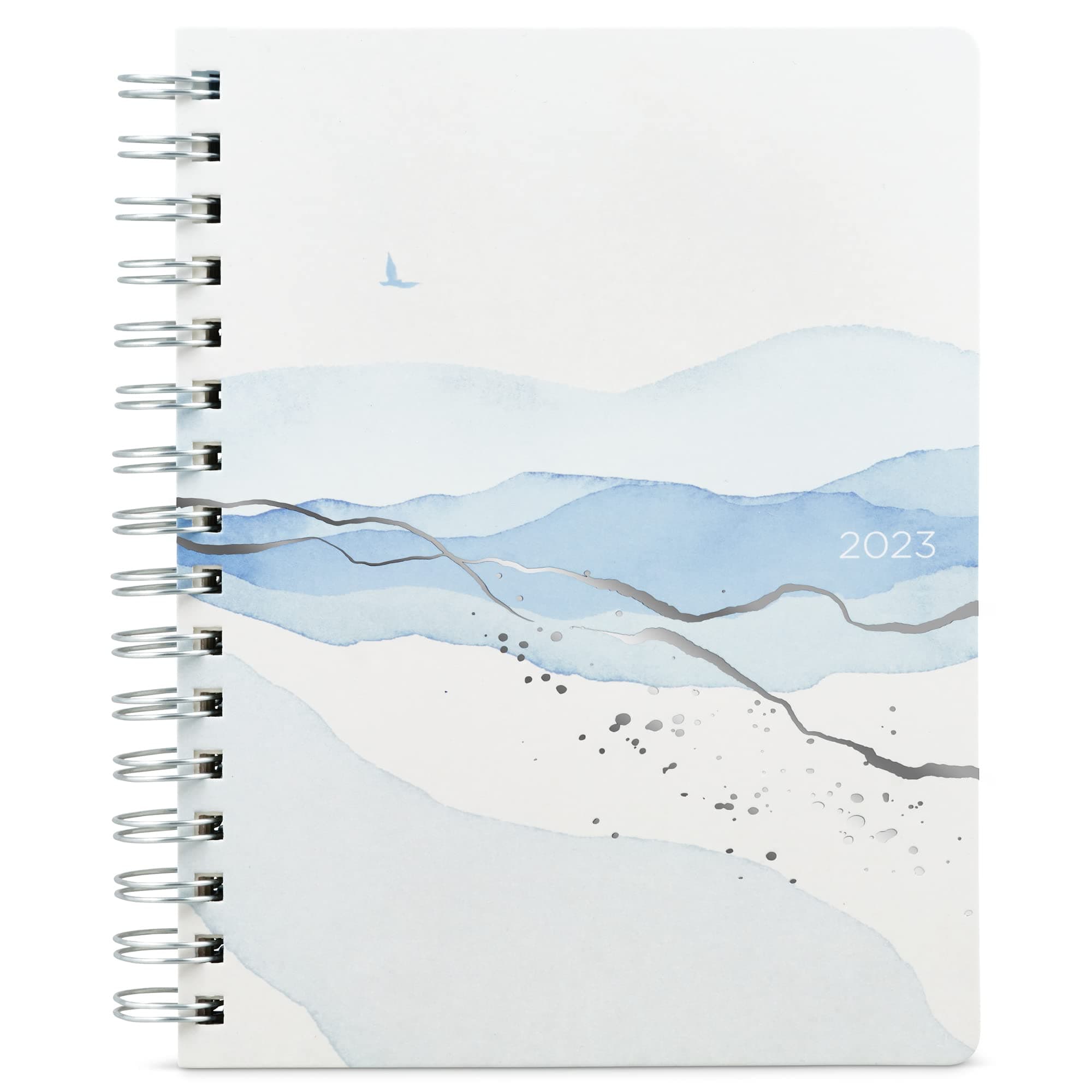 Smart Panda 2023 Diary A5 - Week to View Dated Planner, Blue - Weekly, Monthly and Annual Pages - Nov 2022 to Dec 2023