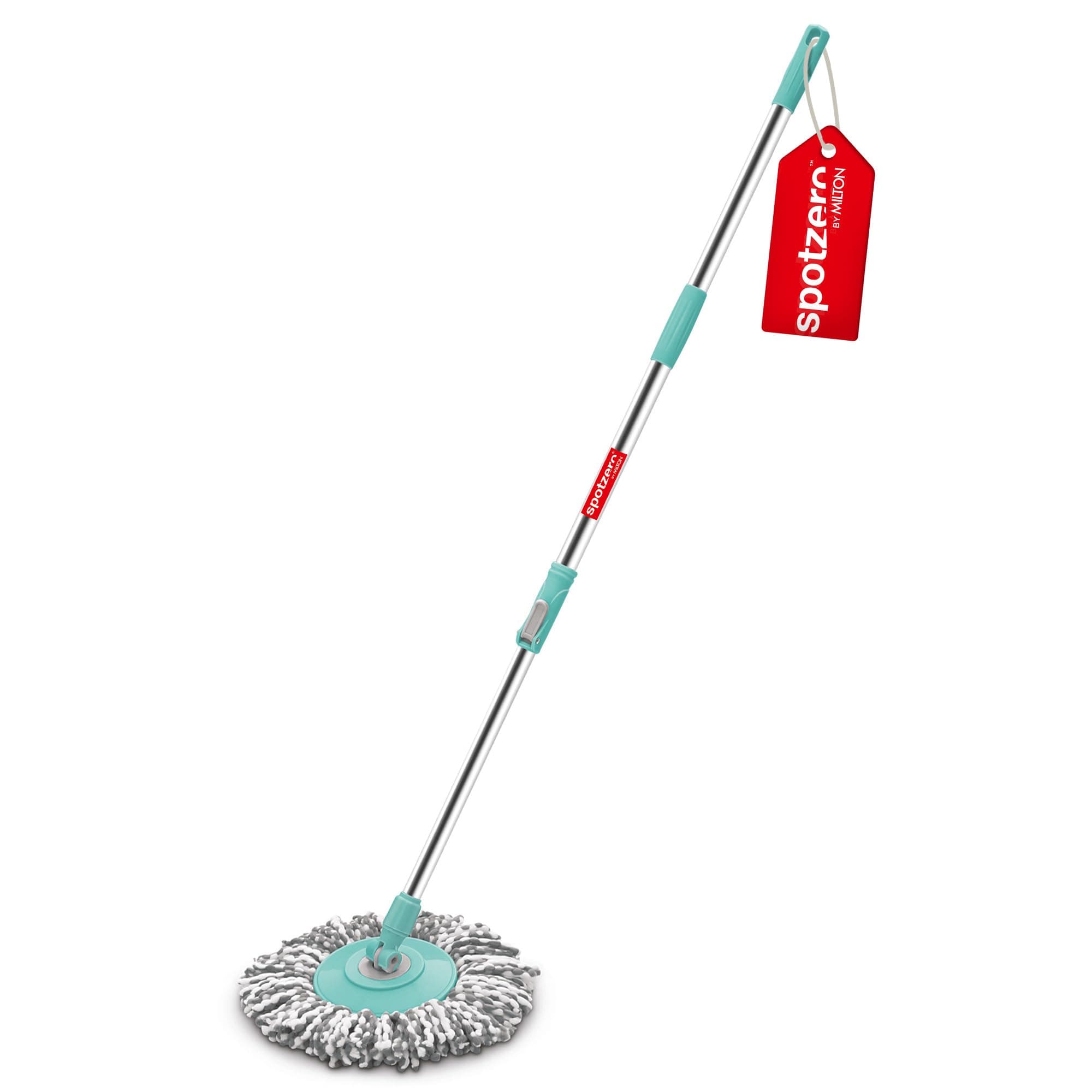 Spotzero By Milton Spin Mop Spares Set Handle with Microfibers Refill(Compatible with Prime, E-Elite, Classic, Ace Mops)