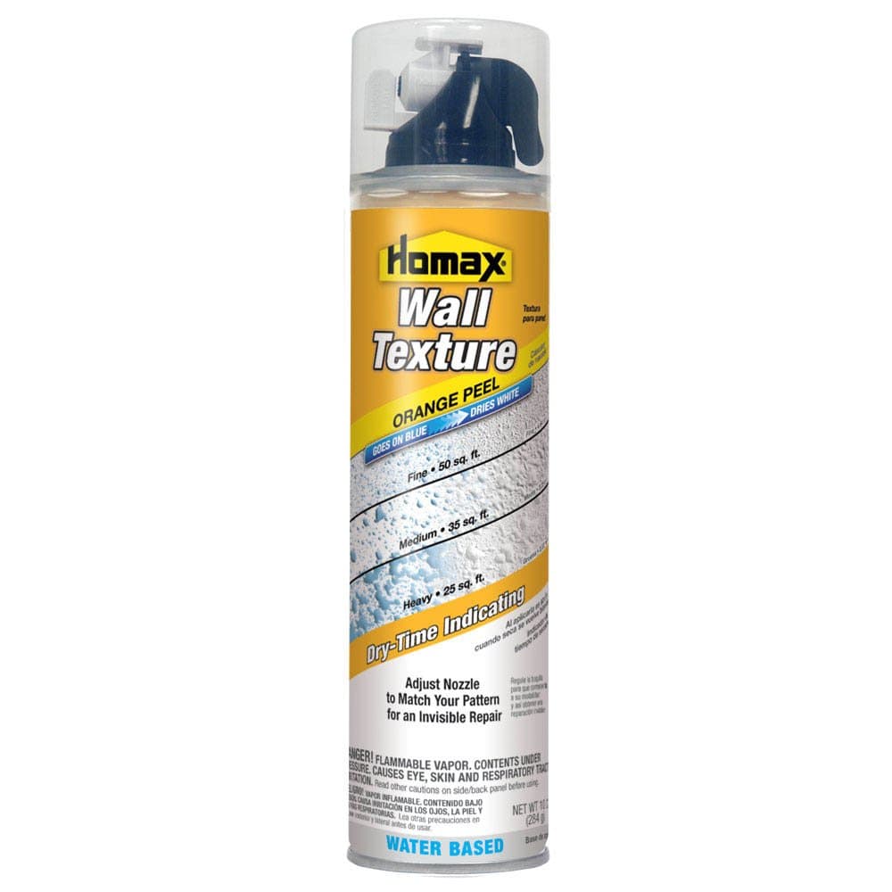 41072042963 Aerosol Wall Texture, Orange Peel, Water Based, 10 oz, White