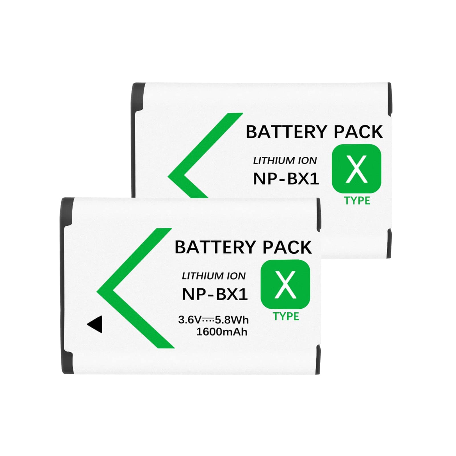 NP-BX1 Lithium-ion Battery for ZV1 ZV-1F Camera, NPBX1 Batteries High Capacity NP BX1 Battery for Cameras DSC-RX1/RX1R/RX100 HDR-CX405/CX440 HDR-AS20 (2 Batteries)