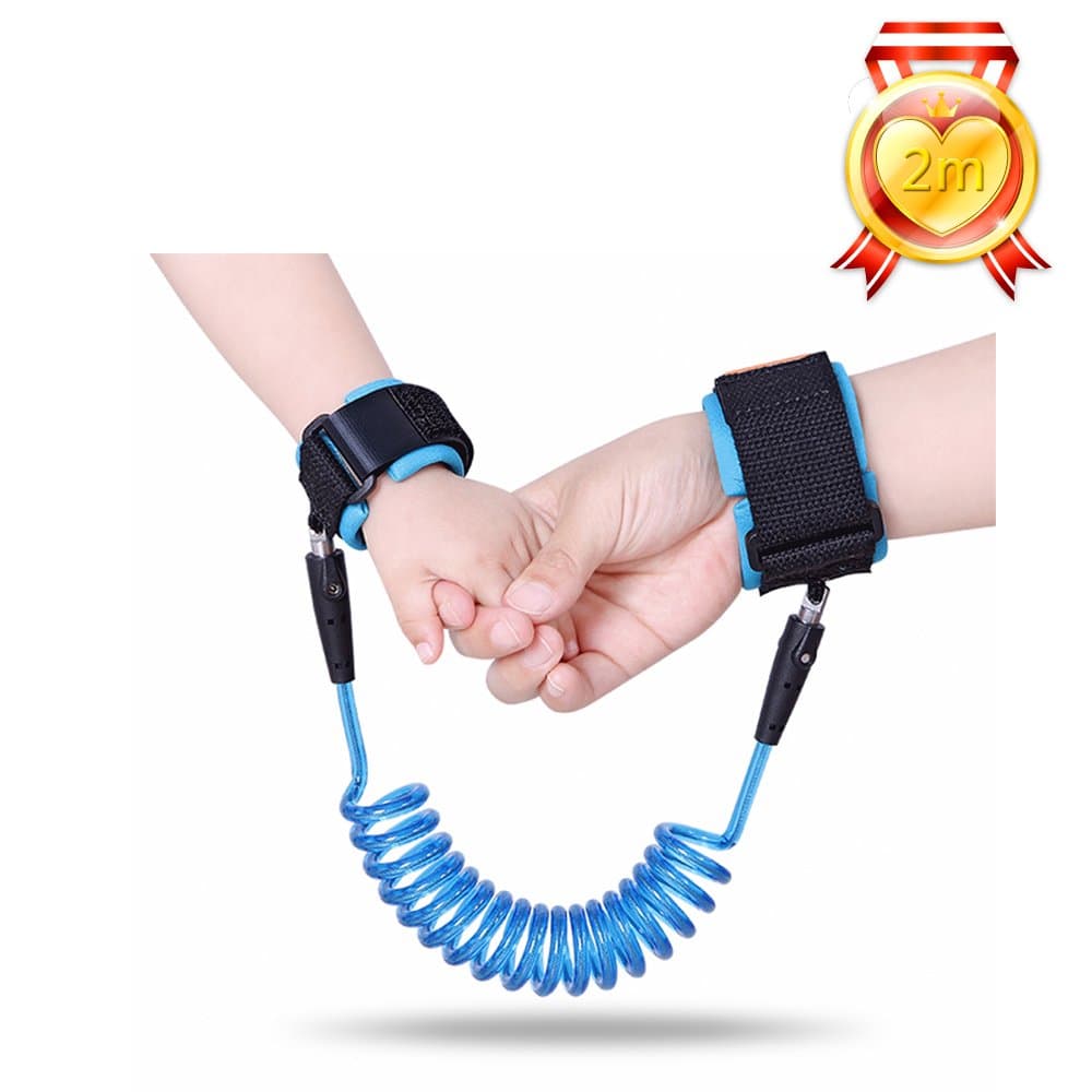 XYXtech Child Anti Lost Wrist Link Safety Leash Baby Toddler Wrist Straps Kids Hand Belt Flexible Children Walking Strap(2M)