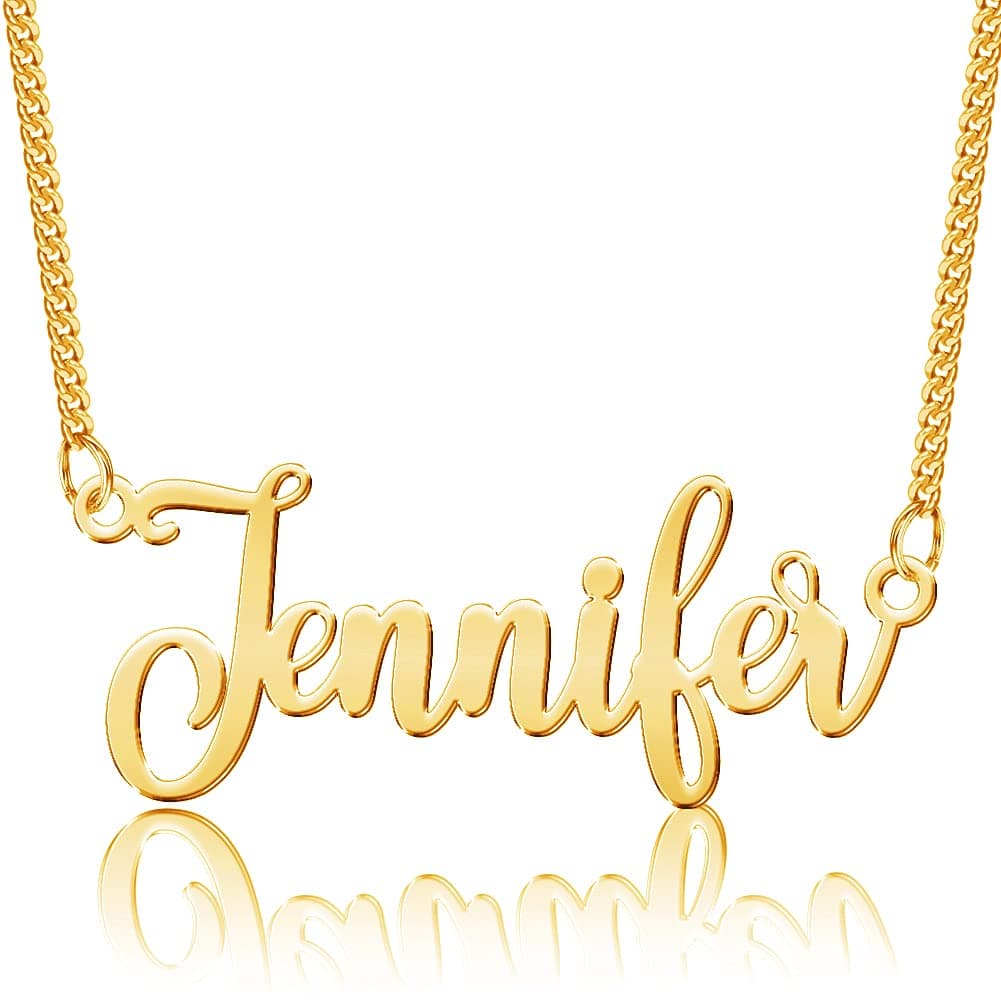 Custom Name Necklace for Women, Customized Nameplate Necklace Dainty Personalized Jewelry Gifts for Girlfriend