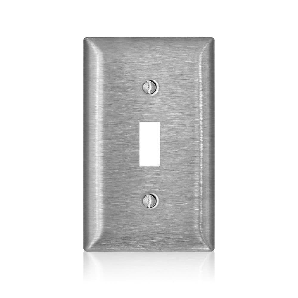 Leviton SS1-40 C-Series 1-Gang Toggle Switch, Type 302/304 Stainless Steel