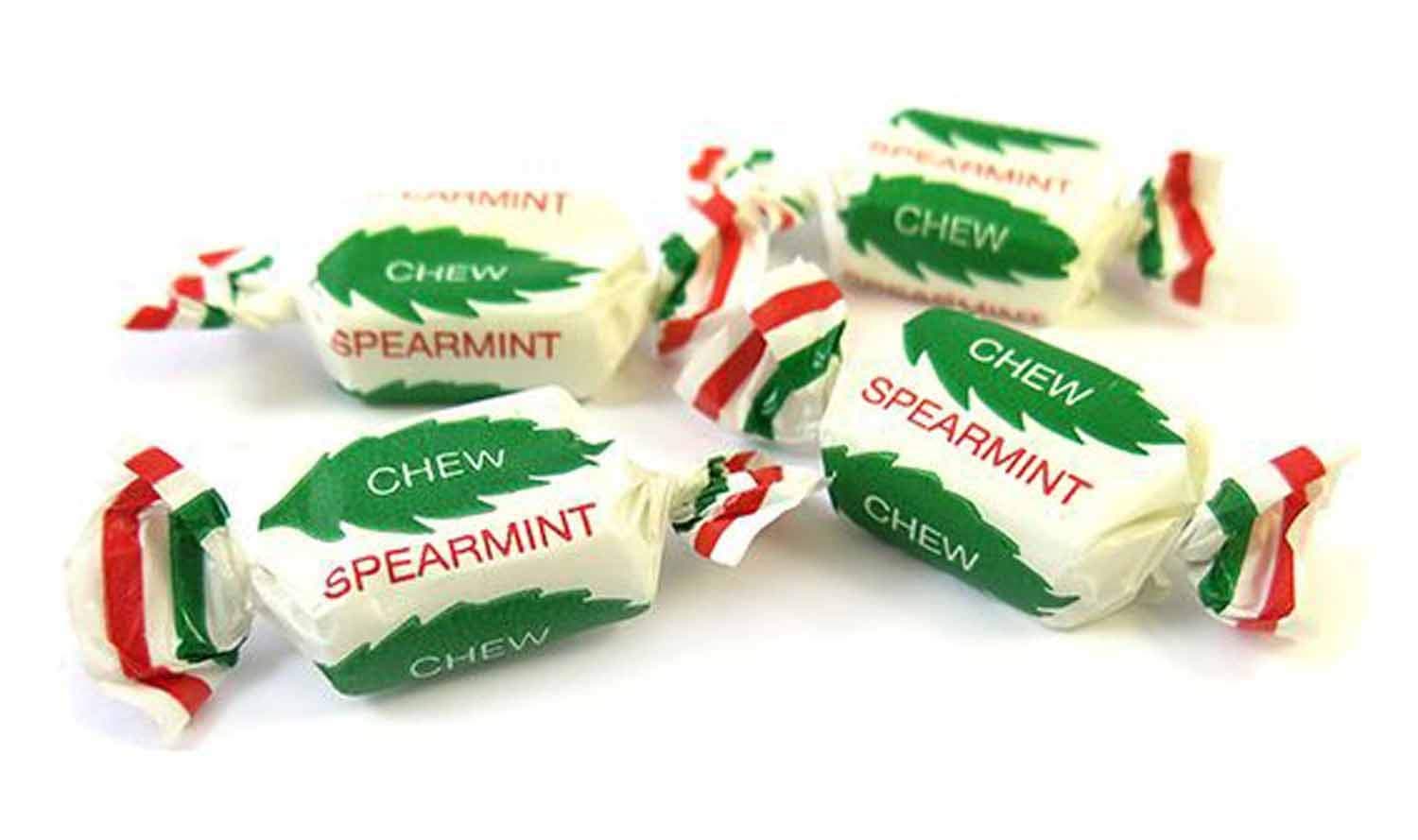 Sugar Free Spearmint Chews 500 gram bag (1/2 kilo)