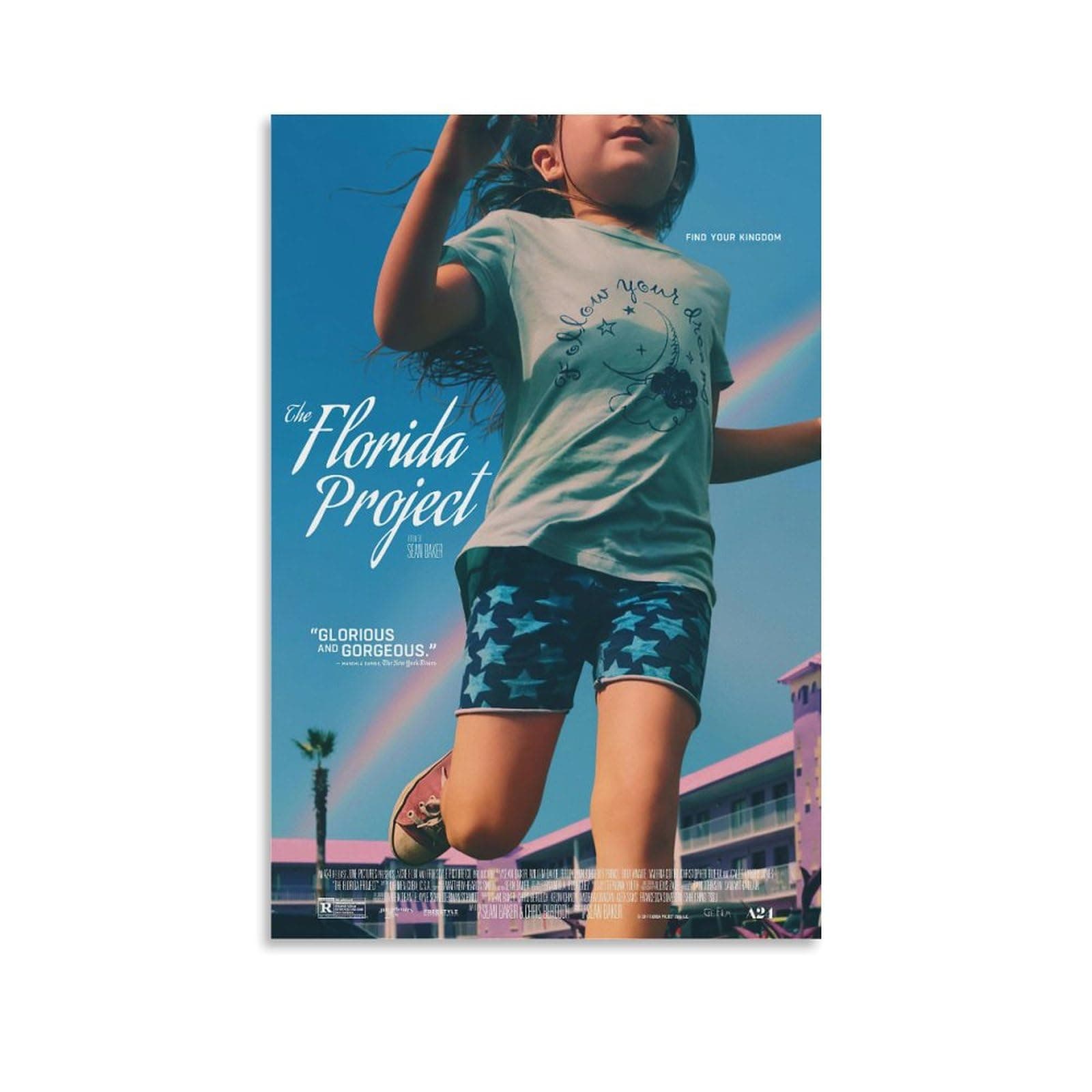 The Florida Project Movie Poster Funny Room Decor Canvas Poster, Posters For Room Aesthetic Canvas Wall Art 12x18inch(30x45cm) Unframe-style