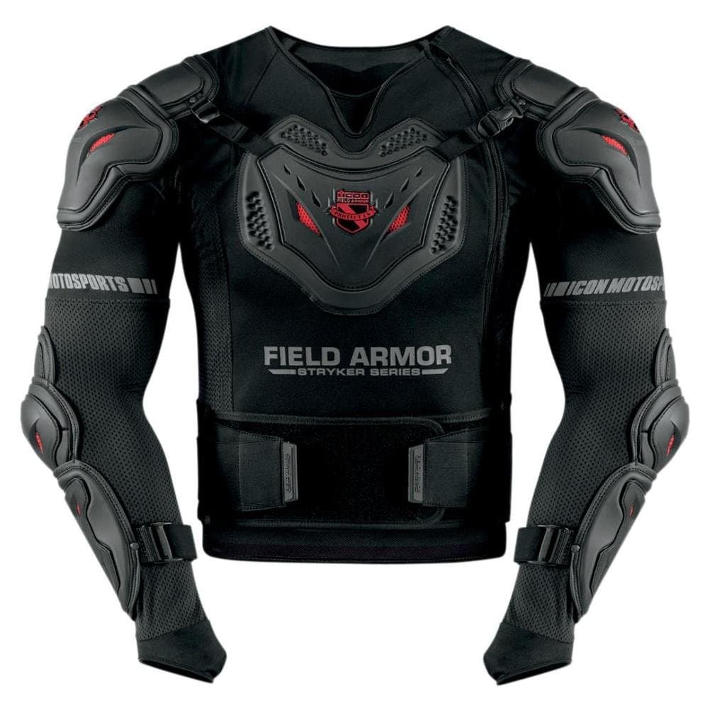 ICON Stryker Rig Men's Field Armor Street Motorcycle Body Armor - Black / Medium/Large