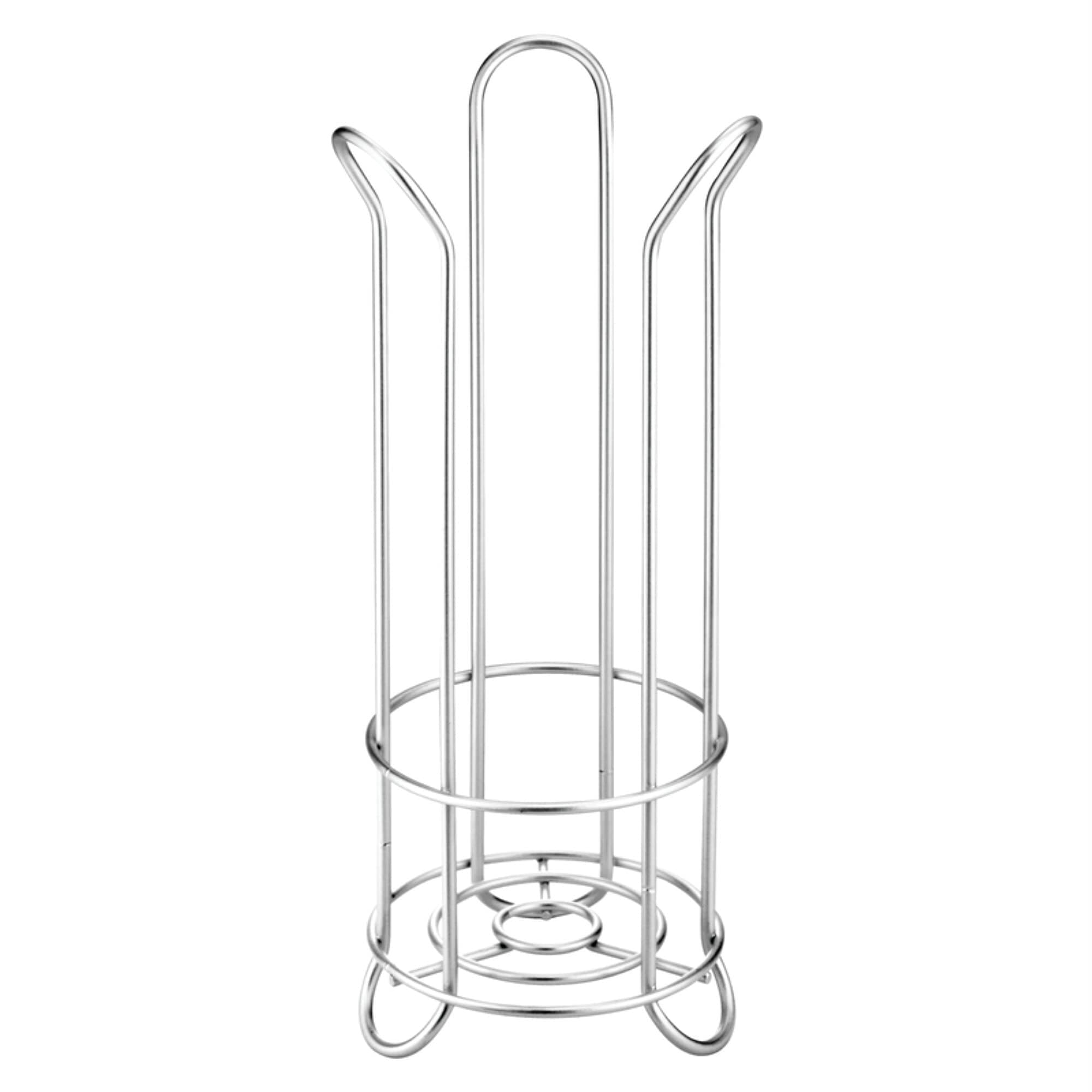 iDesign Classico Metal Toilet Paper Holder – Holds 3 Rolls of Toilet Paper, 6.75" x 17", Silver