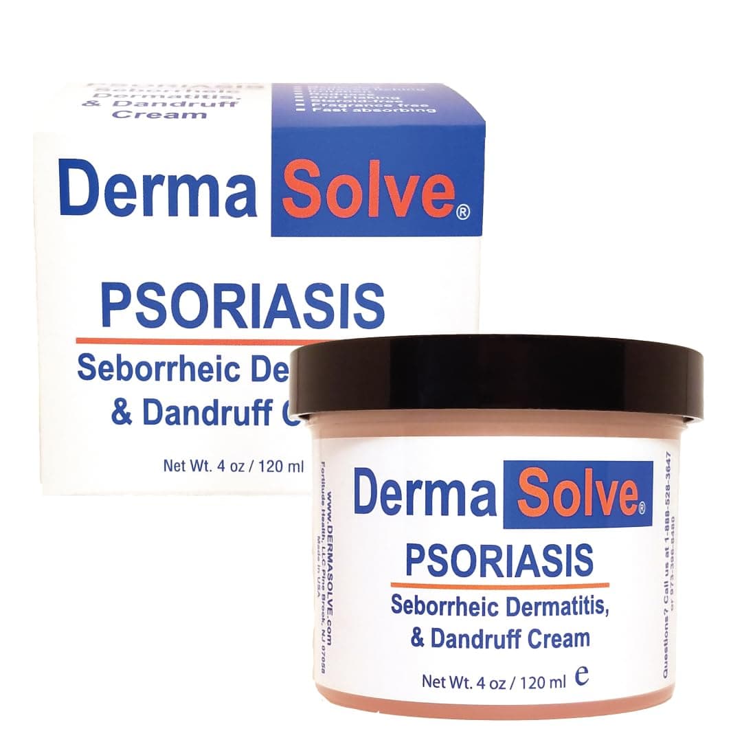 Dermasolve Psoriasis & Seborrheic Dermatitis Treatment Cream - Provides Intense Relief for Itchy, Flakey Skin and Advanced Moisturizing Prevents Future Flare-Ups 4.0 oz