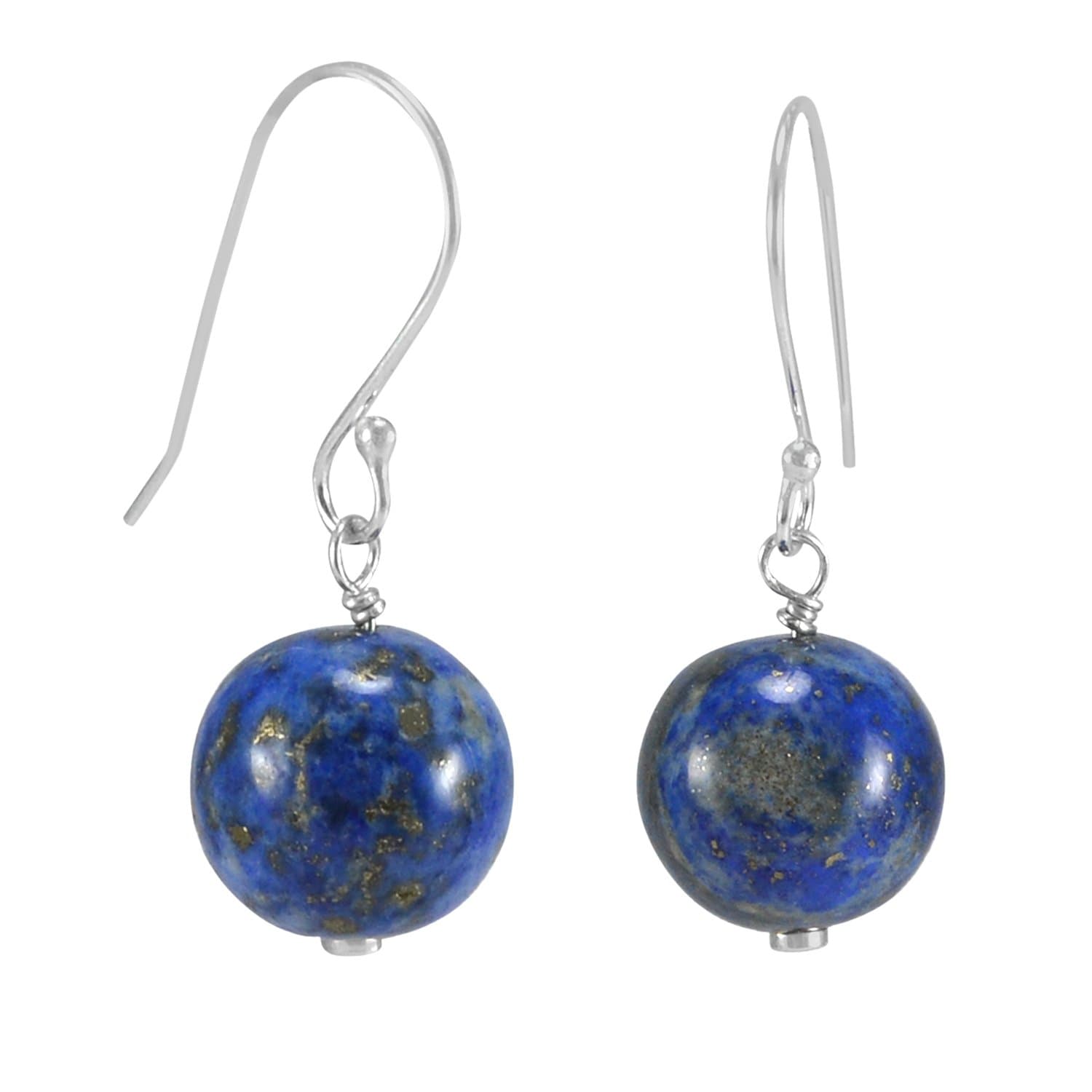 SILVESTO INDIA 925 Silver with Lapis Lazuli Dangle And Drop Earring for Girls, Women, Blue