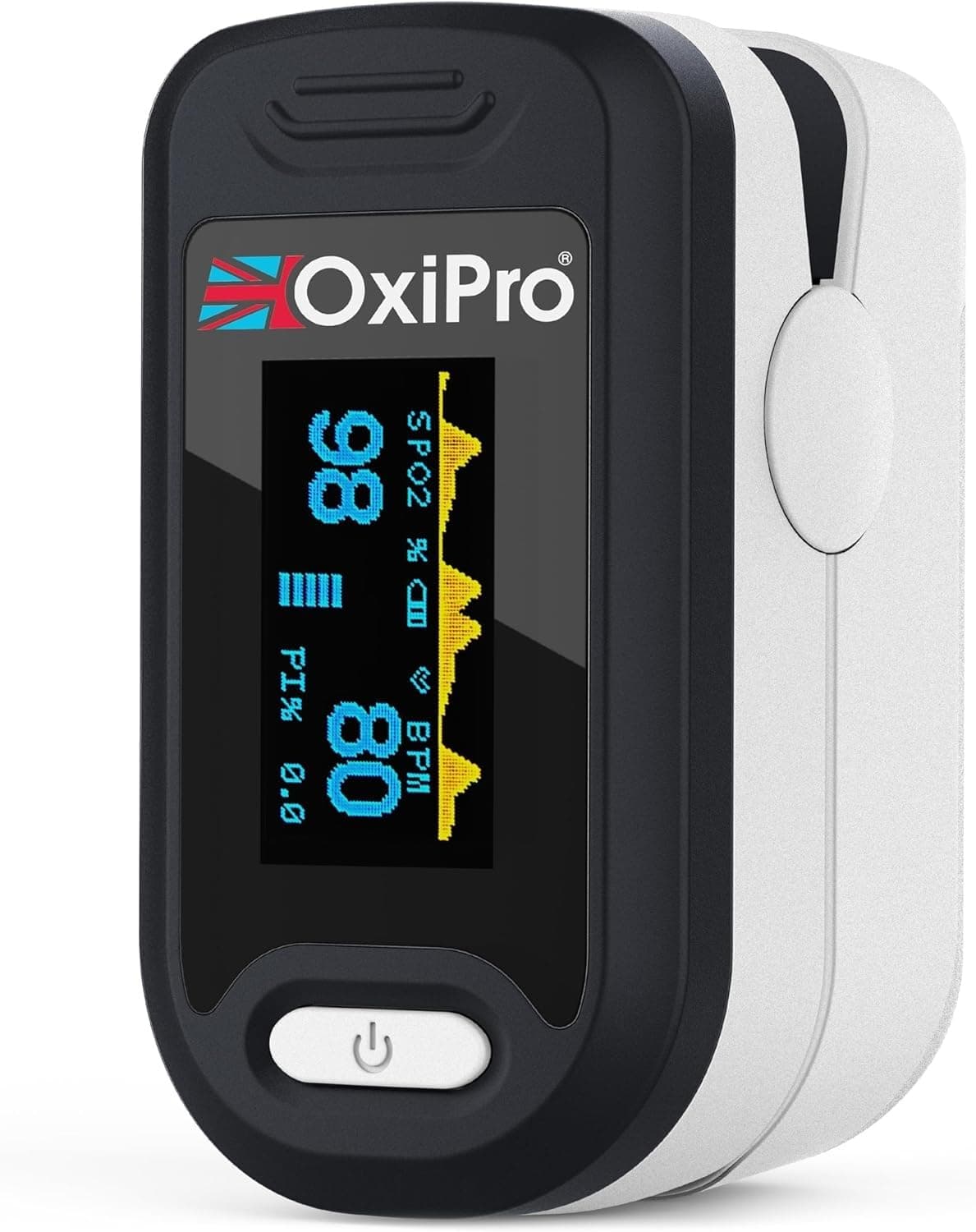 OX2 Oximeter - Health & Pharma Awards Winner 2025 - Fingertip Pulse Oximeter/Blood Oxygen Monitor - Finger Oxygen Saturation/SATS Monitor to measure SpO2 / Medical Device for Adults