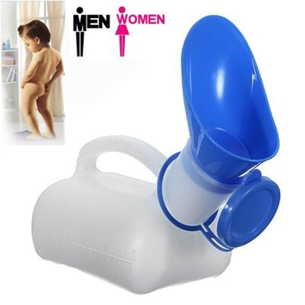 1L Urinal Bottle for Female Male Urine Urination Device Portable Mobile Toilet for Car Journeys Travel Camping Ourdoor