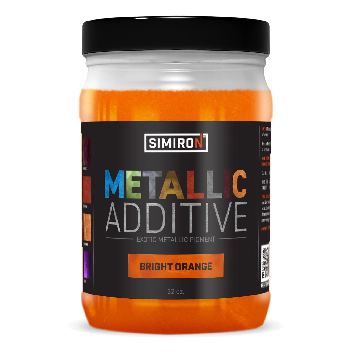 Metallic Additive Pigment Powder for Epoxy Resin/Casting Resin - Resin Art Supplies- Epoxy Floors - Metallic Pigment Powder for Makeup - Non-Toxic (Bright Orange, 32 oz)