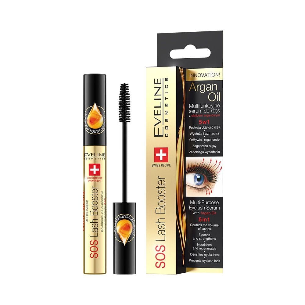 Sos Lash Booster 5-in-1 Lash Serum with Argan Oil - SOS LASH BOOSTER for Nourishing, Thickening & Repairing Eyelashes