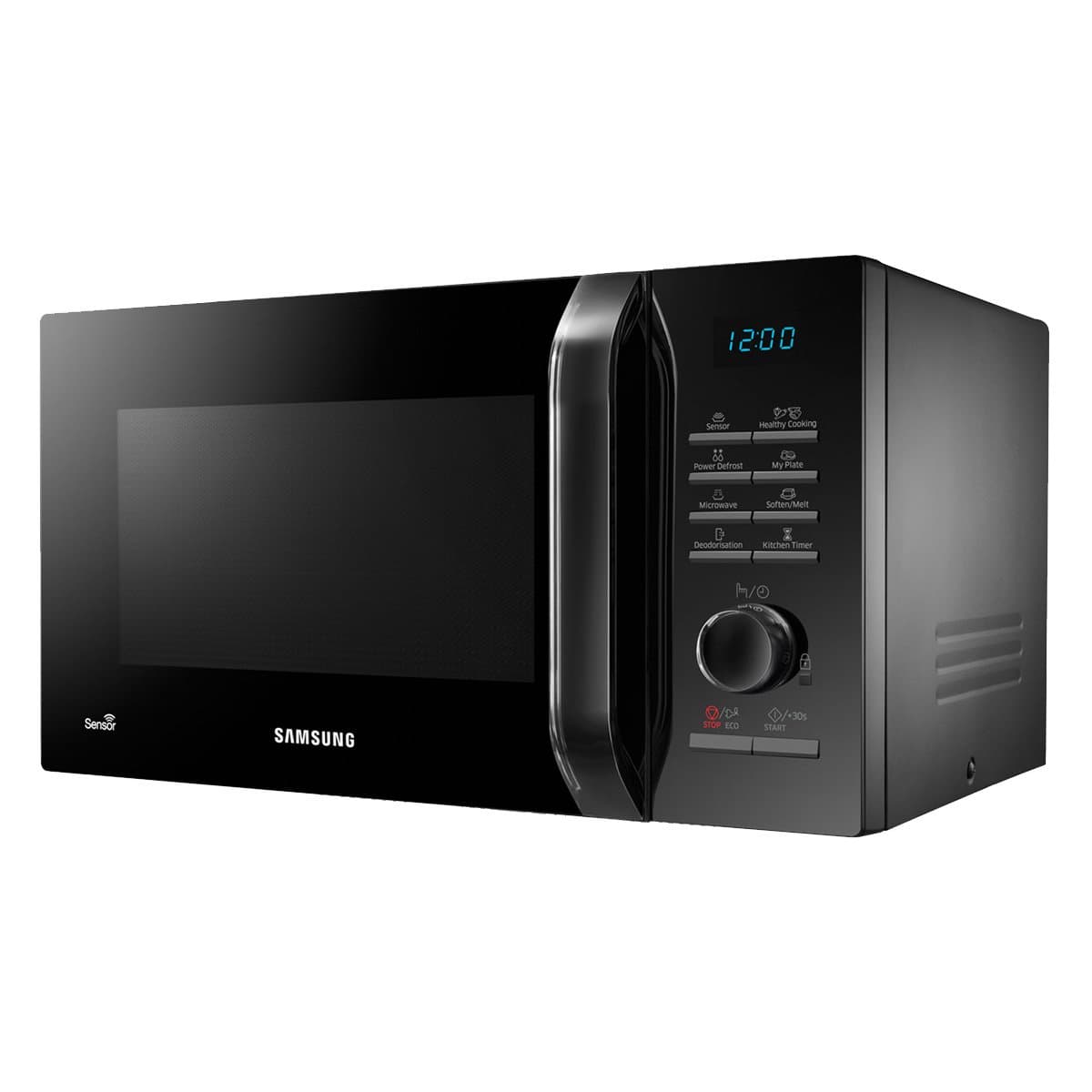 Samsung MS23H3125AK Solo Microwave, 800W, 23 Litre, Black [Energy Class A]