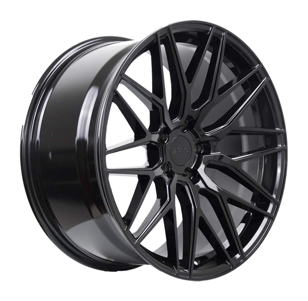 F1R F103 Gloss Black Wheel with Painted Finish (18 x 9.5 inches /5 x 100 mm, 38 mm Offset)