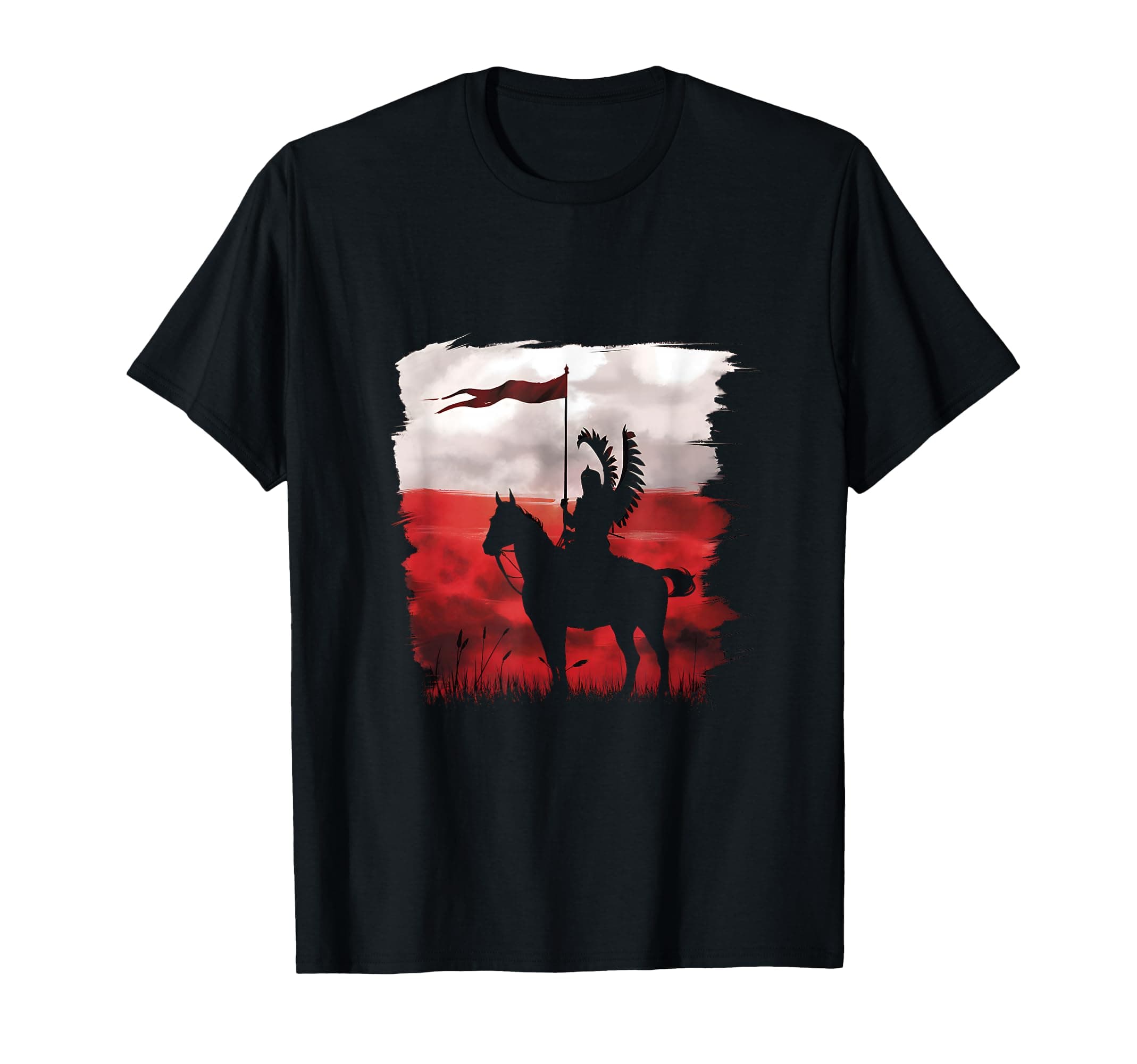 Polish National Day Hussar Husaria Polska Poland Flag T-Shirt