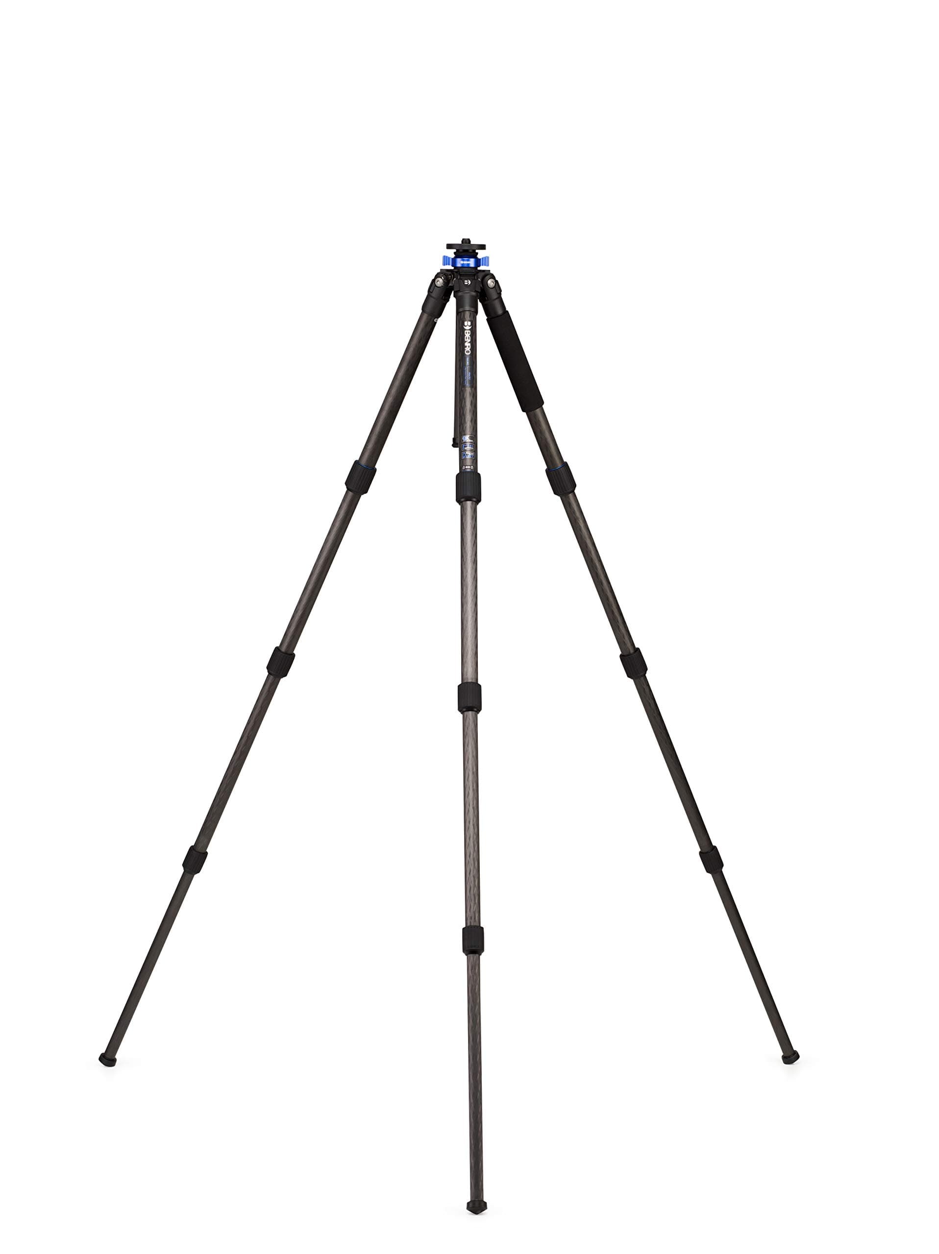 Mach3 Long Carbon Fiber Tripod – Professional 3-Section Heavy-Duty Tripod with Twist Locks, Magnesium Castings, Interchangeable Feet & Carry Case for DSLR, Mirrorless & Video Cameras (TMA38CL)